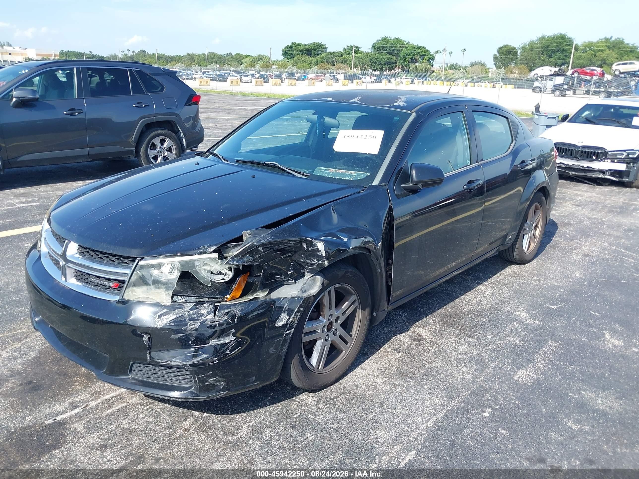 2012 Dodge Avenger Sxt Black vin: 1C3CDZCB1CN218141