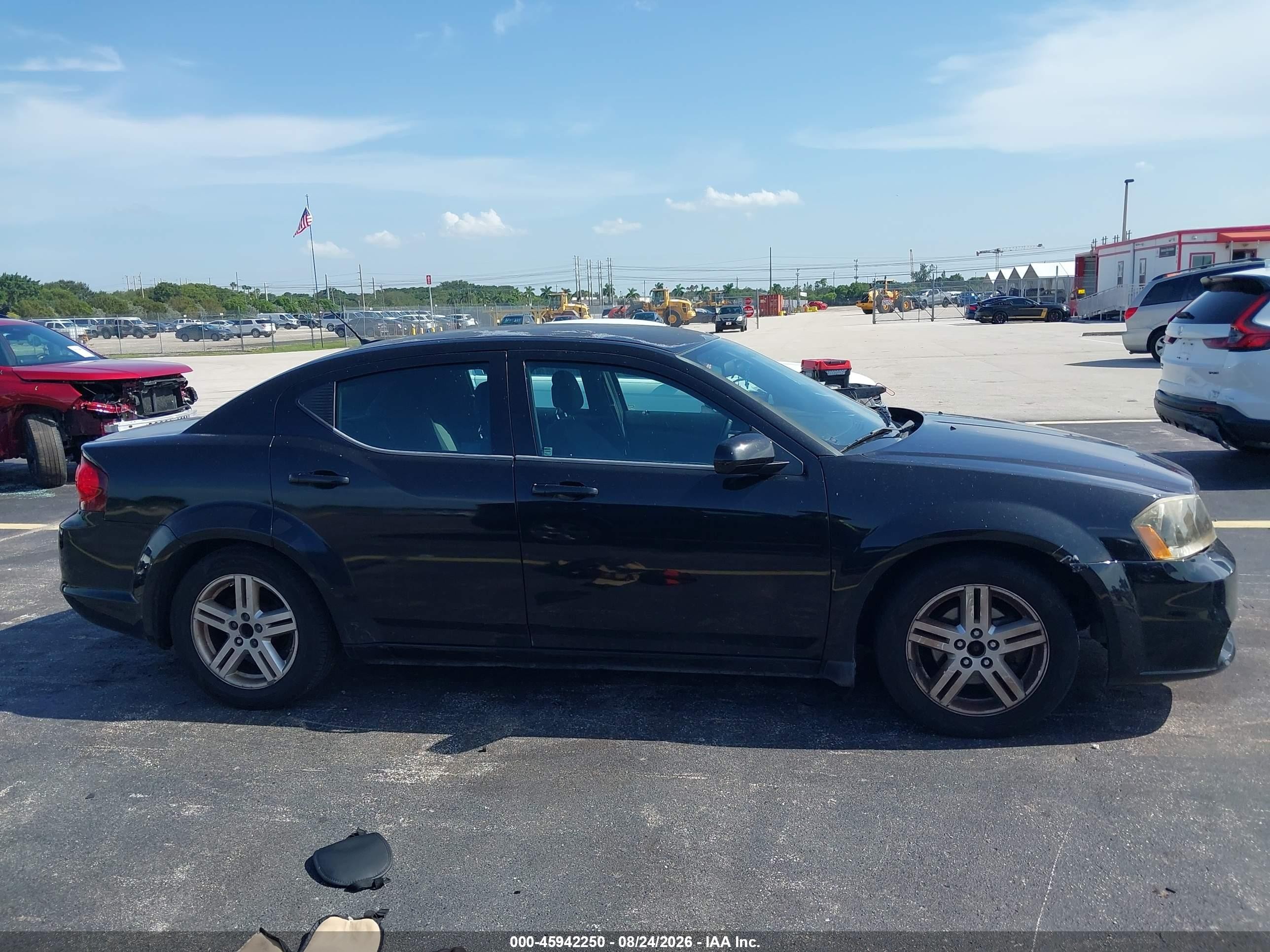 2012 Dodge Avenger Sxt Black vin: 1C3CDZCB1CN218141