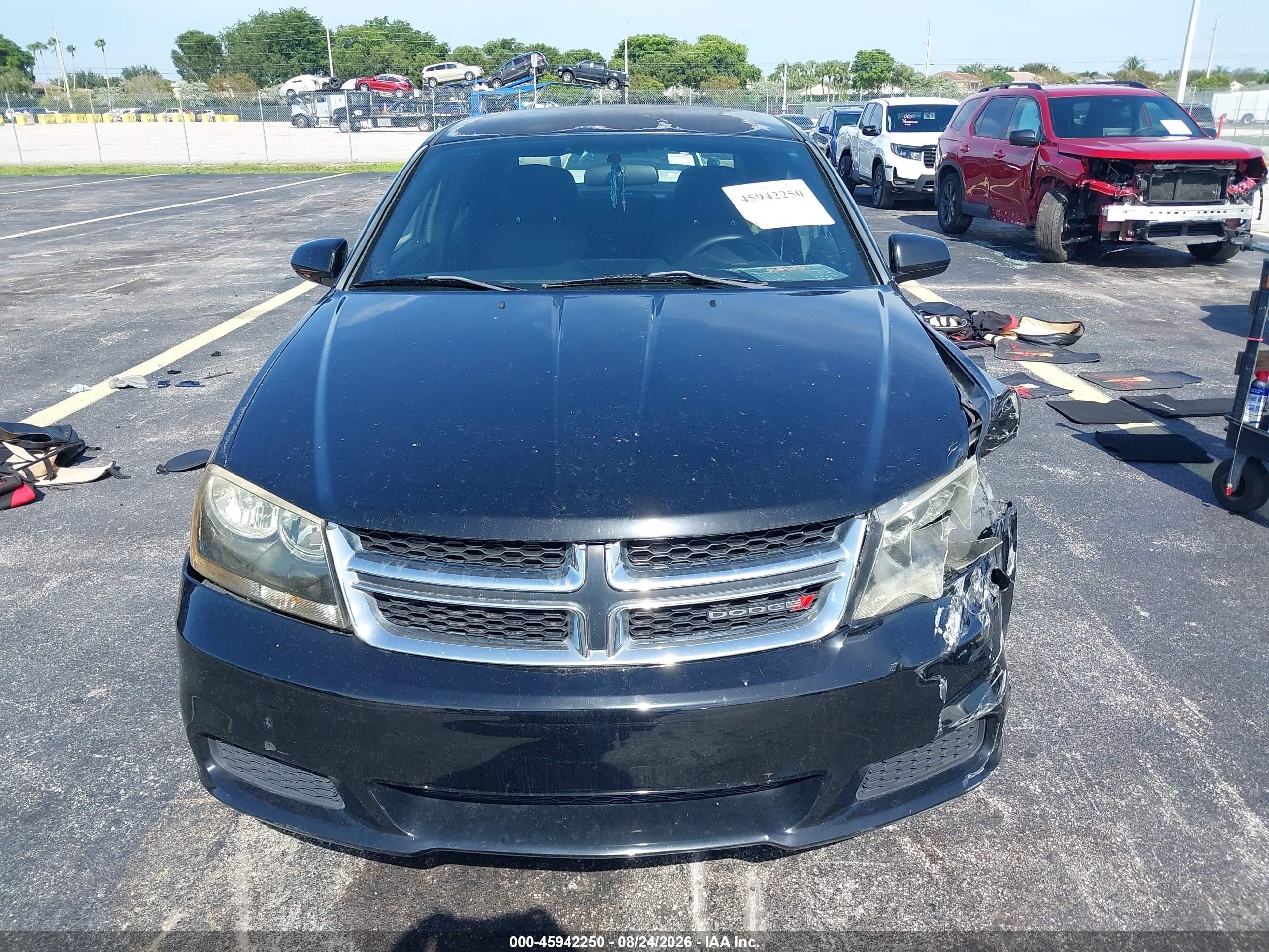 2012 Dodge Avenger Sxt Black vin: 1C3CDZCB1CN218141