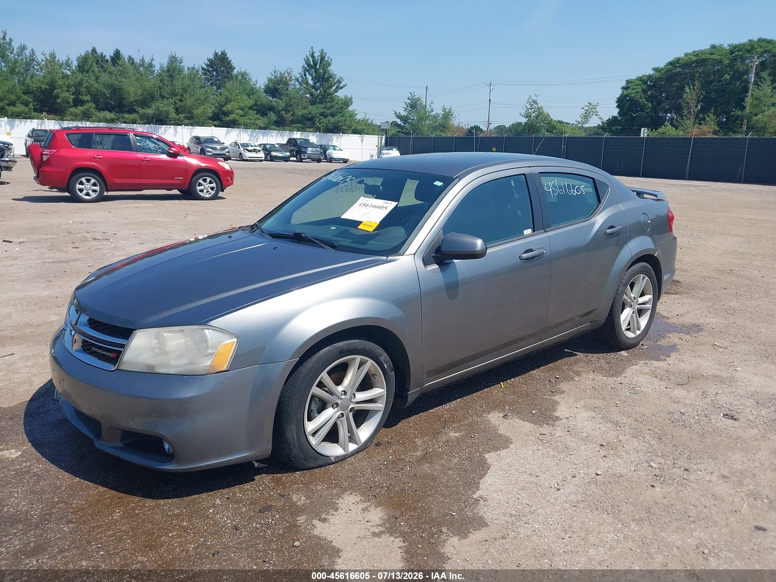 2013 Dodge Avenger Sxt Gray vin: 1C3CDZCB1DN502225
