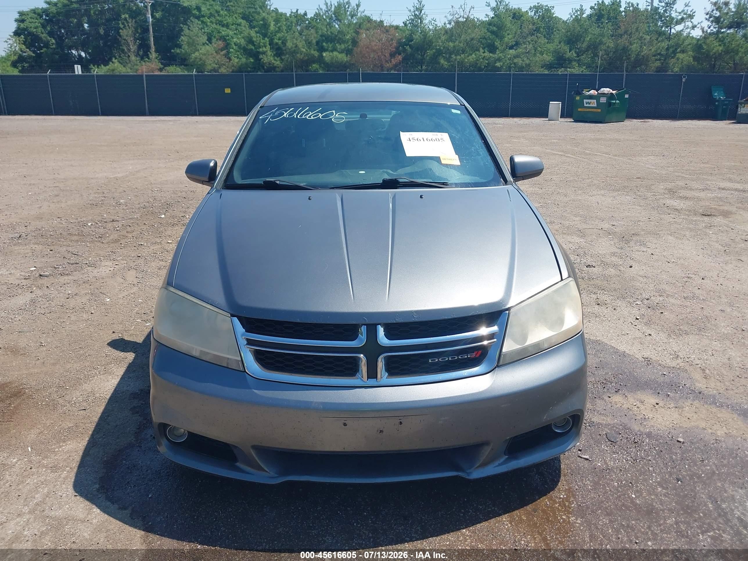 2013 Dodge Avenger Sxt Gray vin: 1C3CDZCB1DN502225