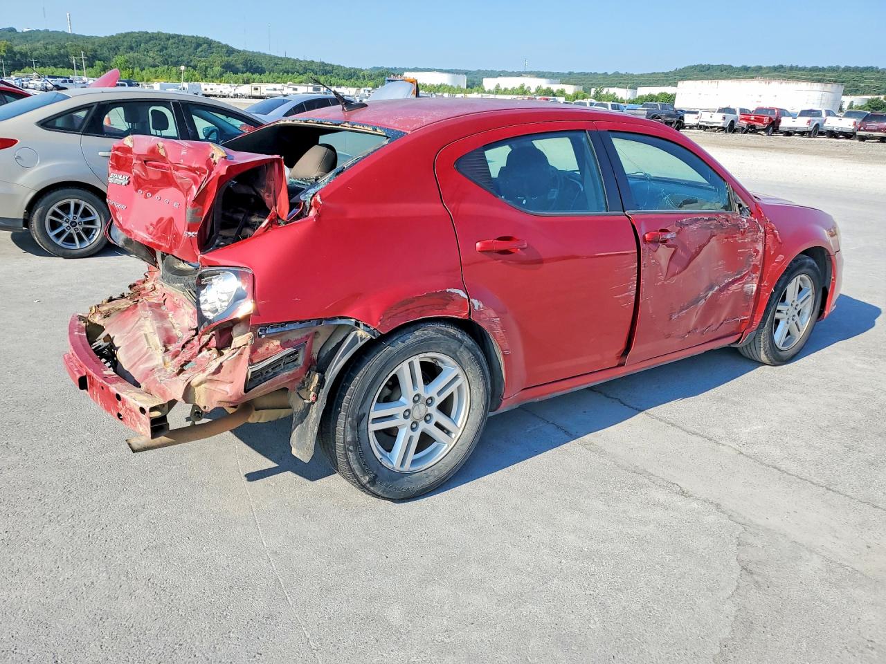 2013 Dodge Avenger Sxt Red vin: 1C3CDZCB1DN552185