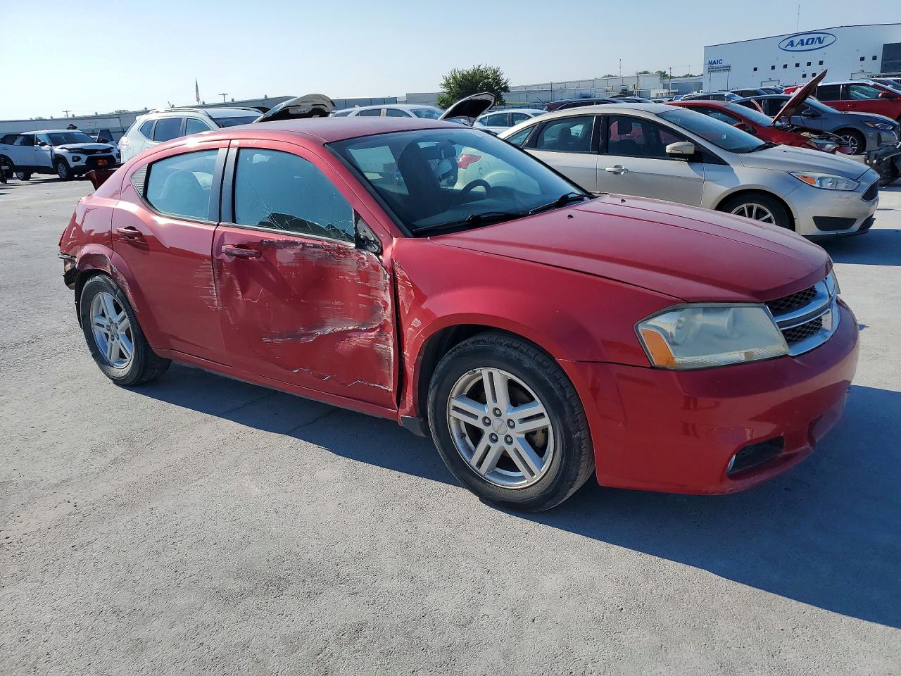 2013 Dodge Avenger Sxt Red vin: 1C3CDZCB1DN552185