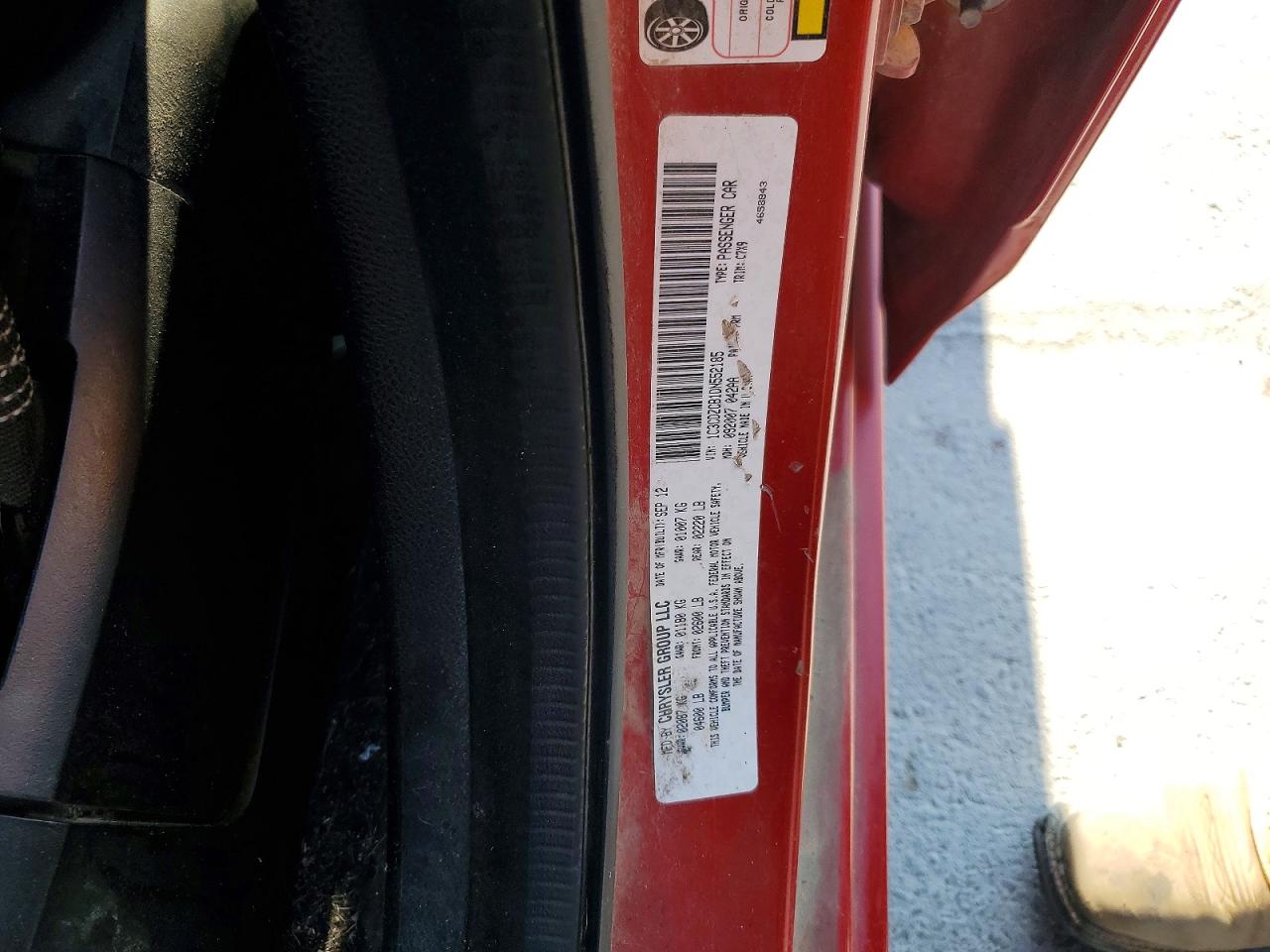 2013 Dodge Avenger Sxt Red vin: 1C3CDZCB1DN552185
