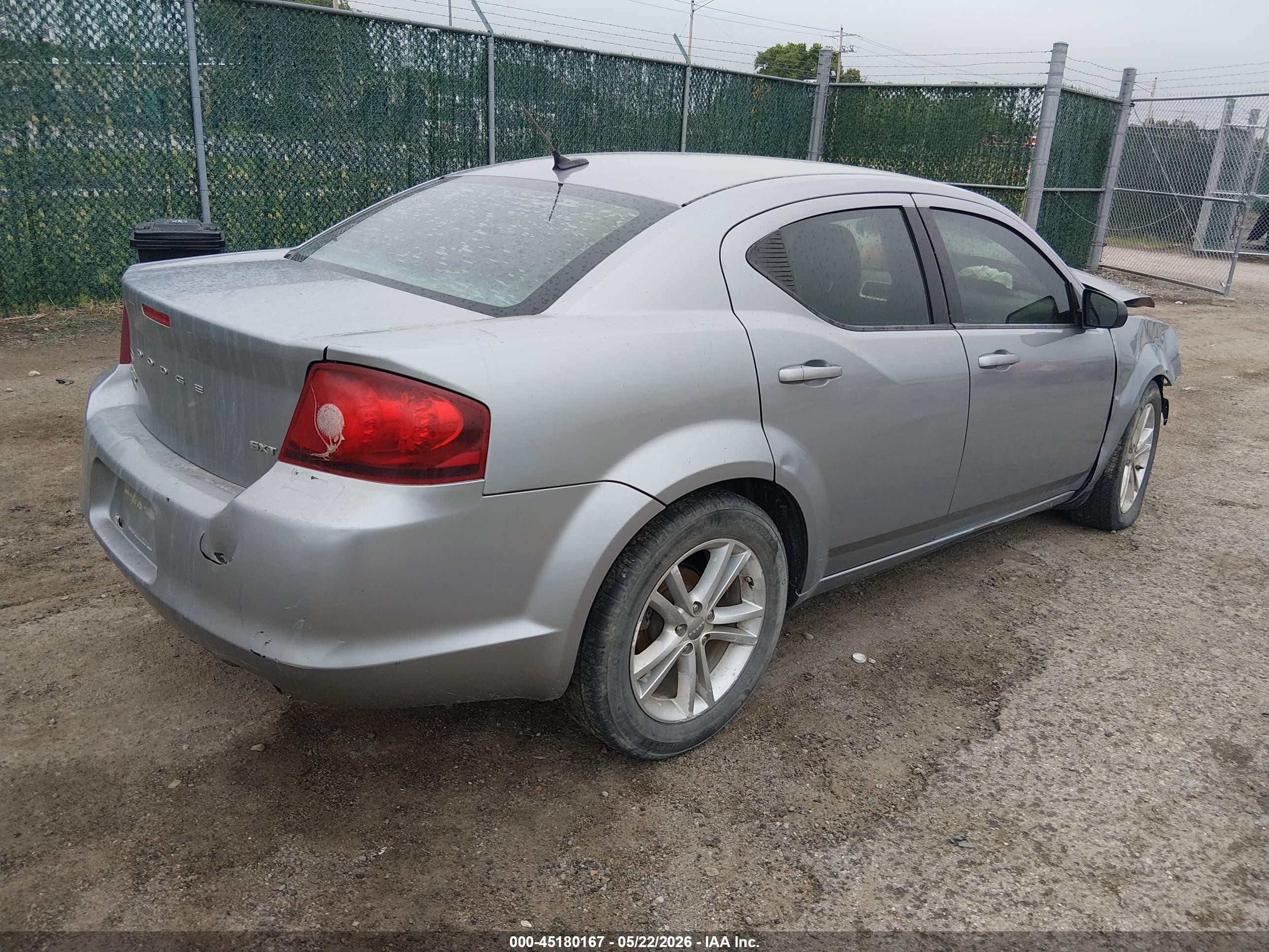 2013 Dodge Avenger Sxt Серый vin: 1C3CDZCB1DN556723
