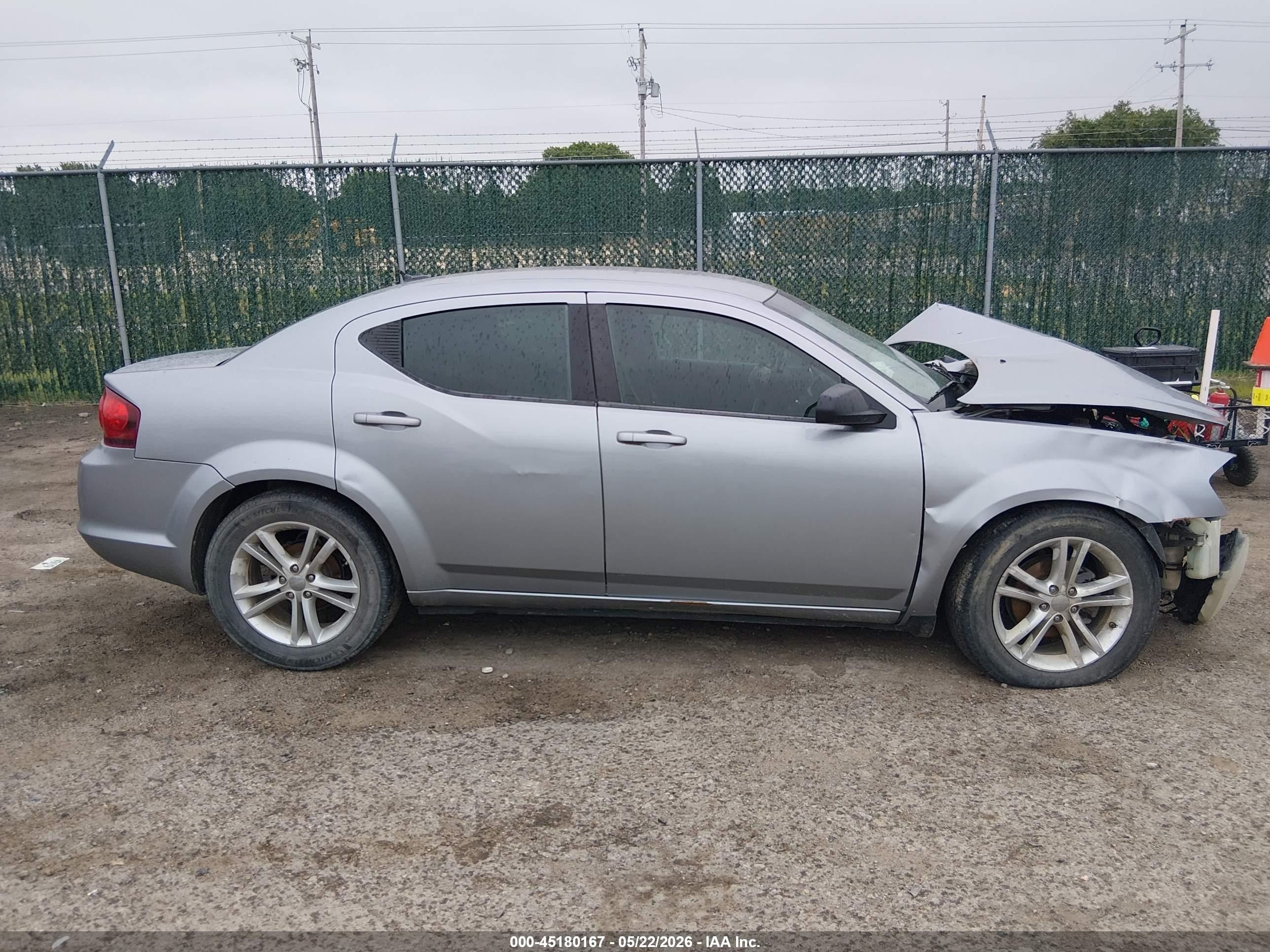 2013 Dodge Avenger Sxt Серый vin: 1C3CDZCB1DN556723