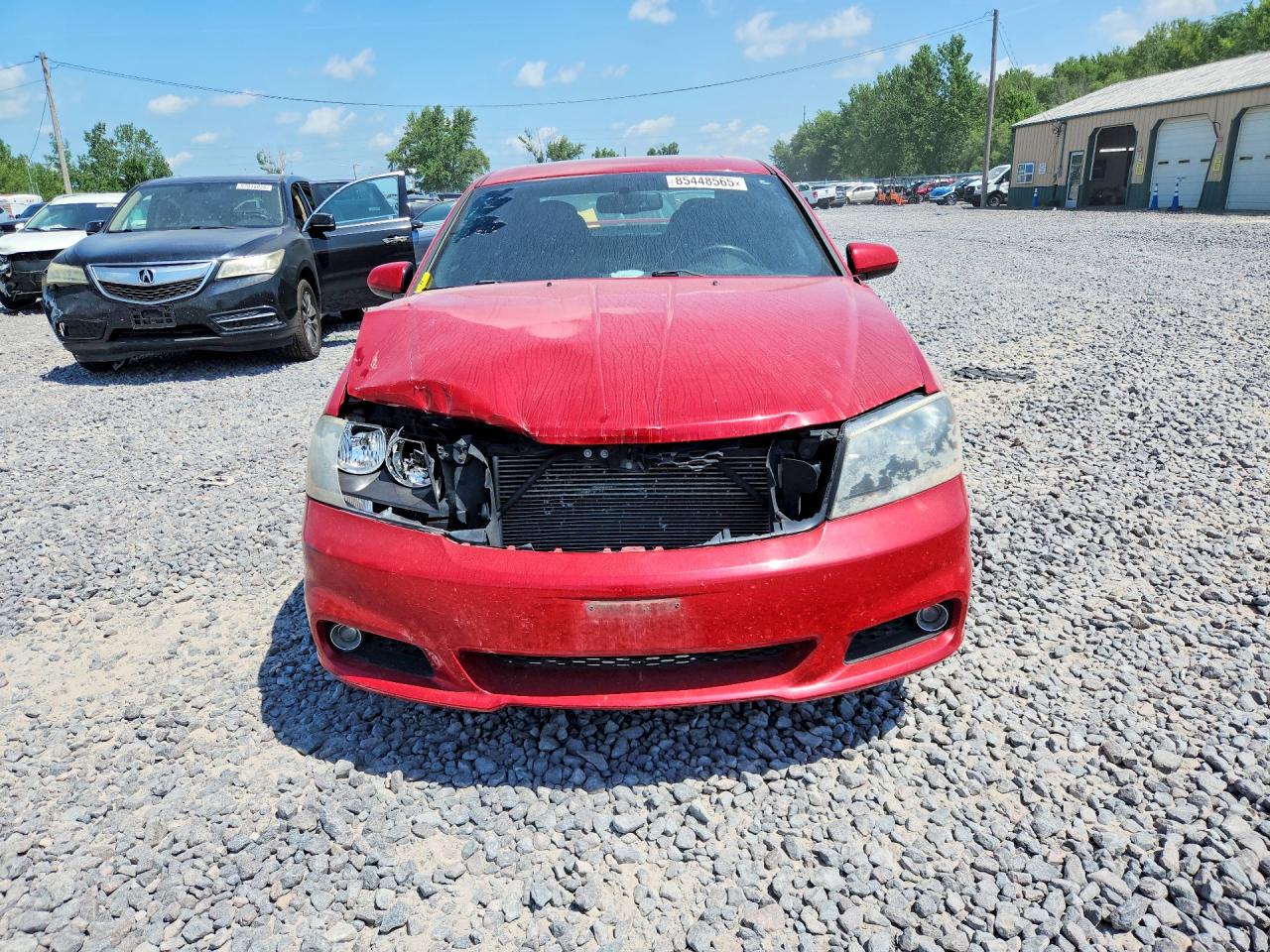 2013 Dodge Avenger Sxt Red vin: 1C3CDZCB1DN620257