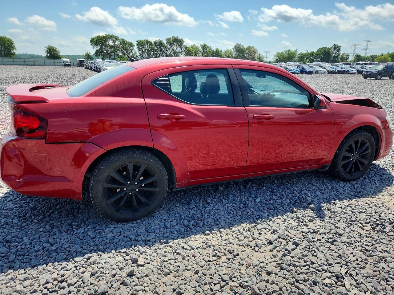 2013 Dodge Avenger Sxt Red vin: 1C3CDZCB1DN620257
