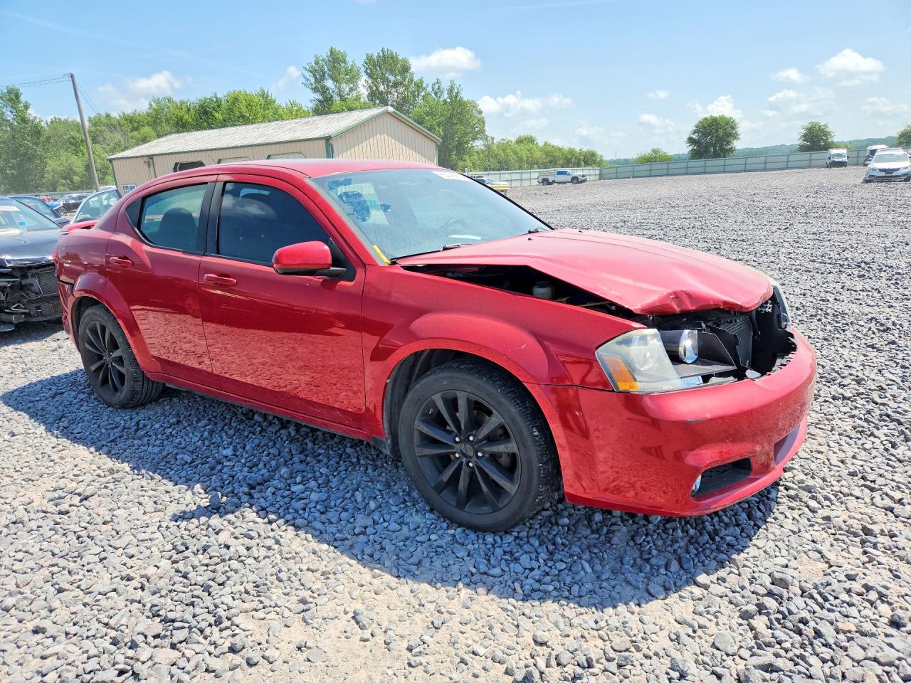 2013 Dodge Avenger Sxt Red vin: 1C3CDZCB1DN620257