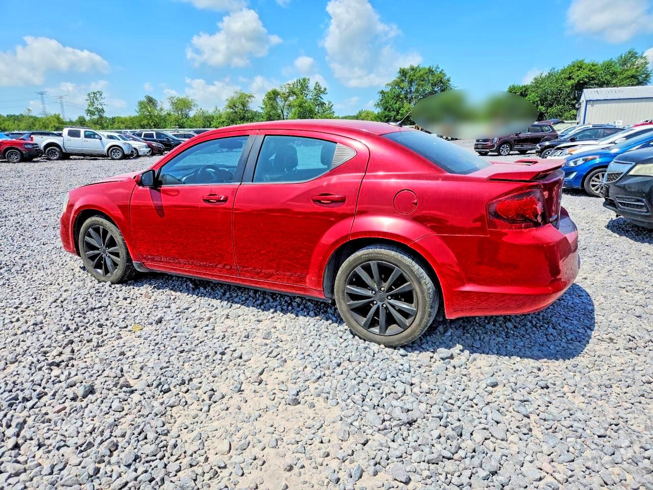 2013 Dodge Avenger Sxt Red vin: 1C3CDZCB1DN620257