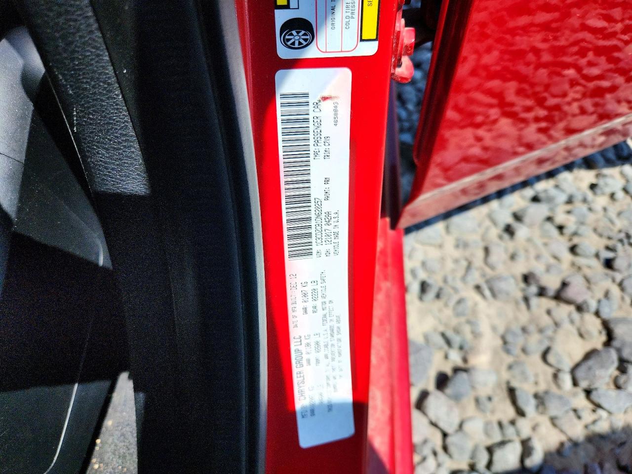2013 Dodge Avenger Sxt Red vin: 1C3CDZCB1DN620257