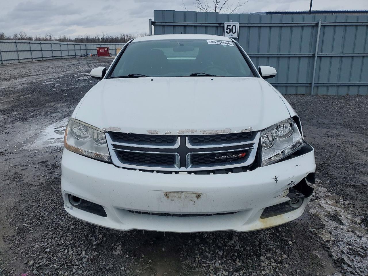 2014 Dodge Avenger Sxt White vin: 1C3CDZCB1EN102800