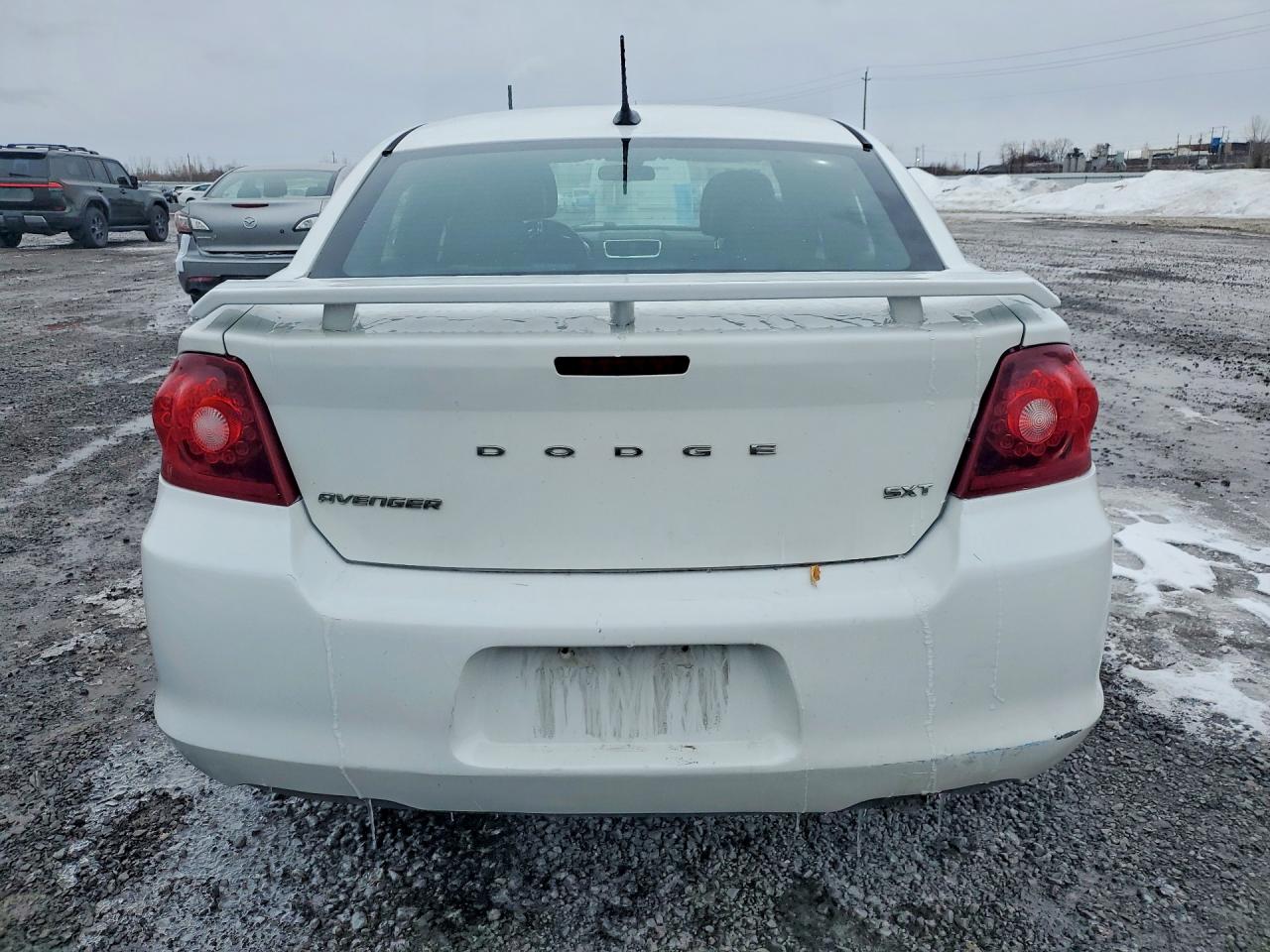 2014 Dodge Avenger Sxt White vin: 1C3CDZCB1EN102800