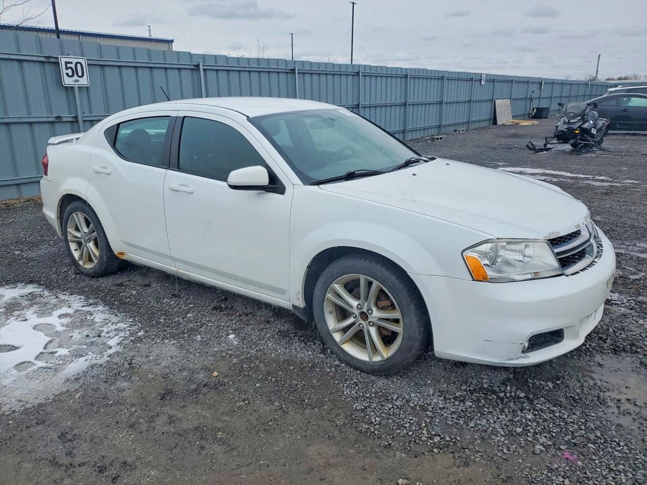 2014 Dodge Avenger Sxt White vin: 1C3CDZCB1EN102800