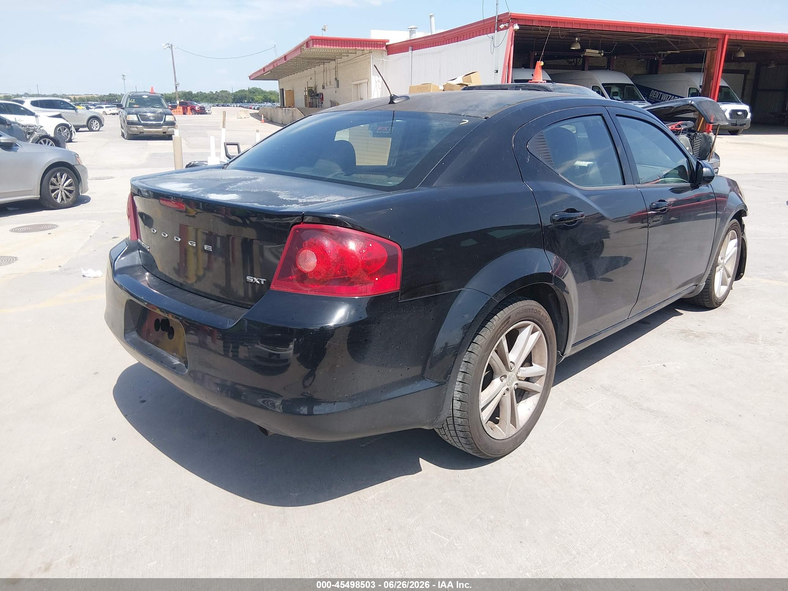 2014 Dodge Avenger Sxt Черный vin: 1C3CDZCB1EN117796