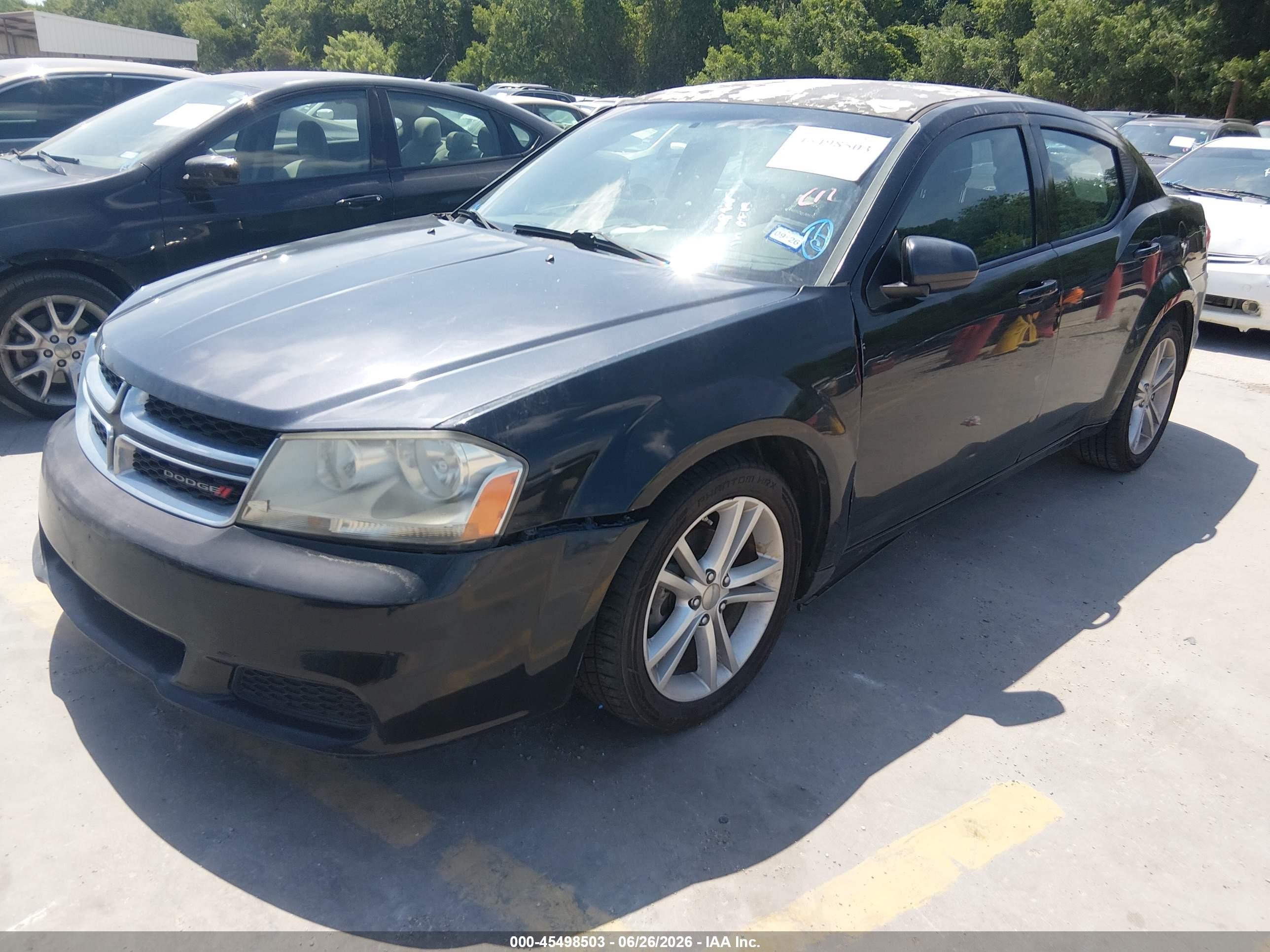 2014 Dodge Avenger Sxt Черный vin: 1C3CDZCB1EN117796