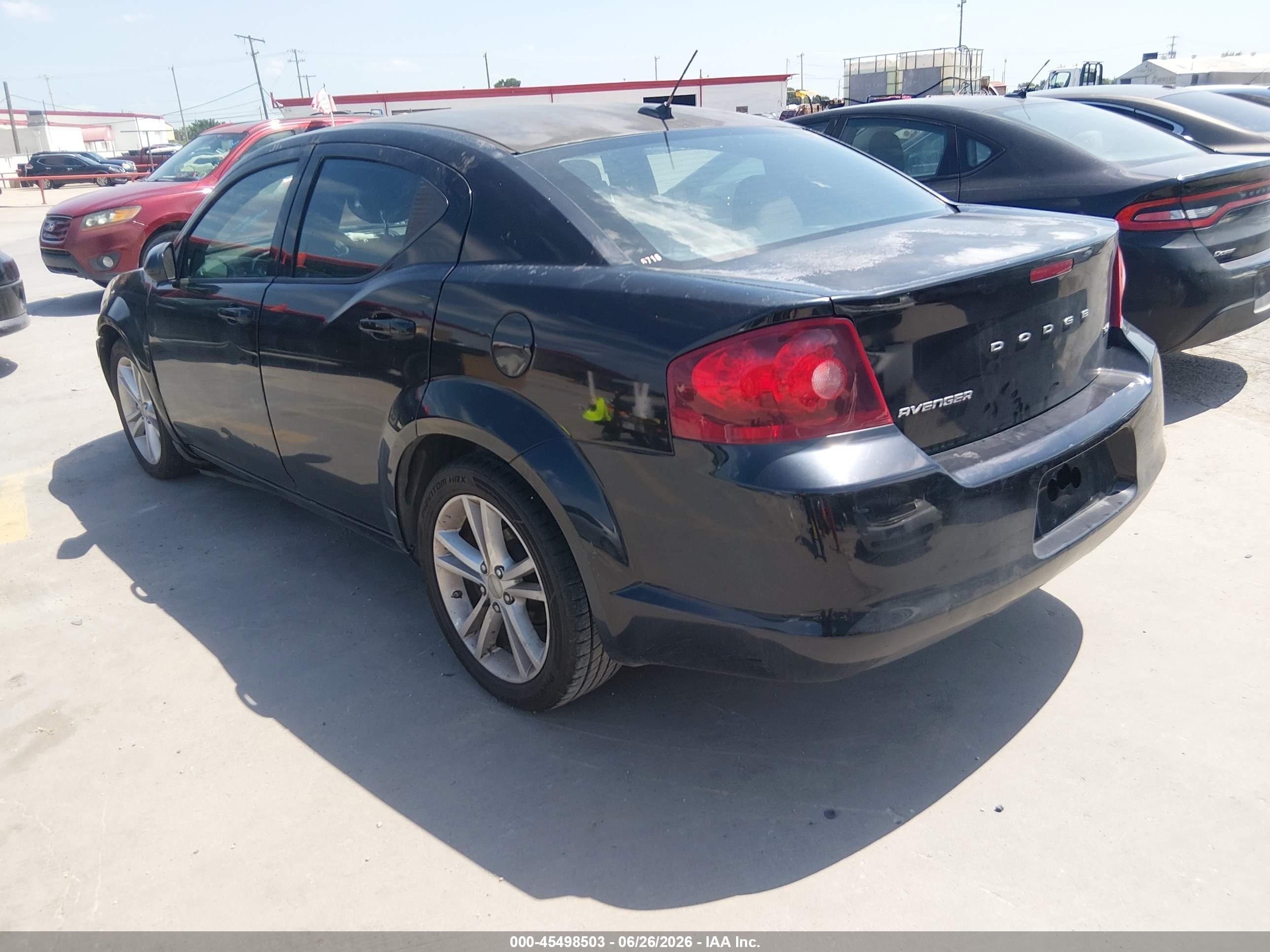 2014 Dodge Avenger Sxt Черный vin: 1C3CDZCB1EN117796