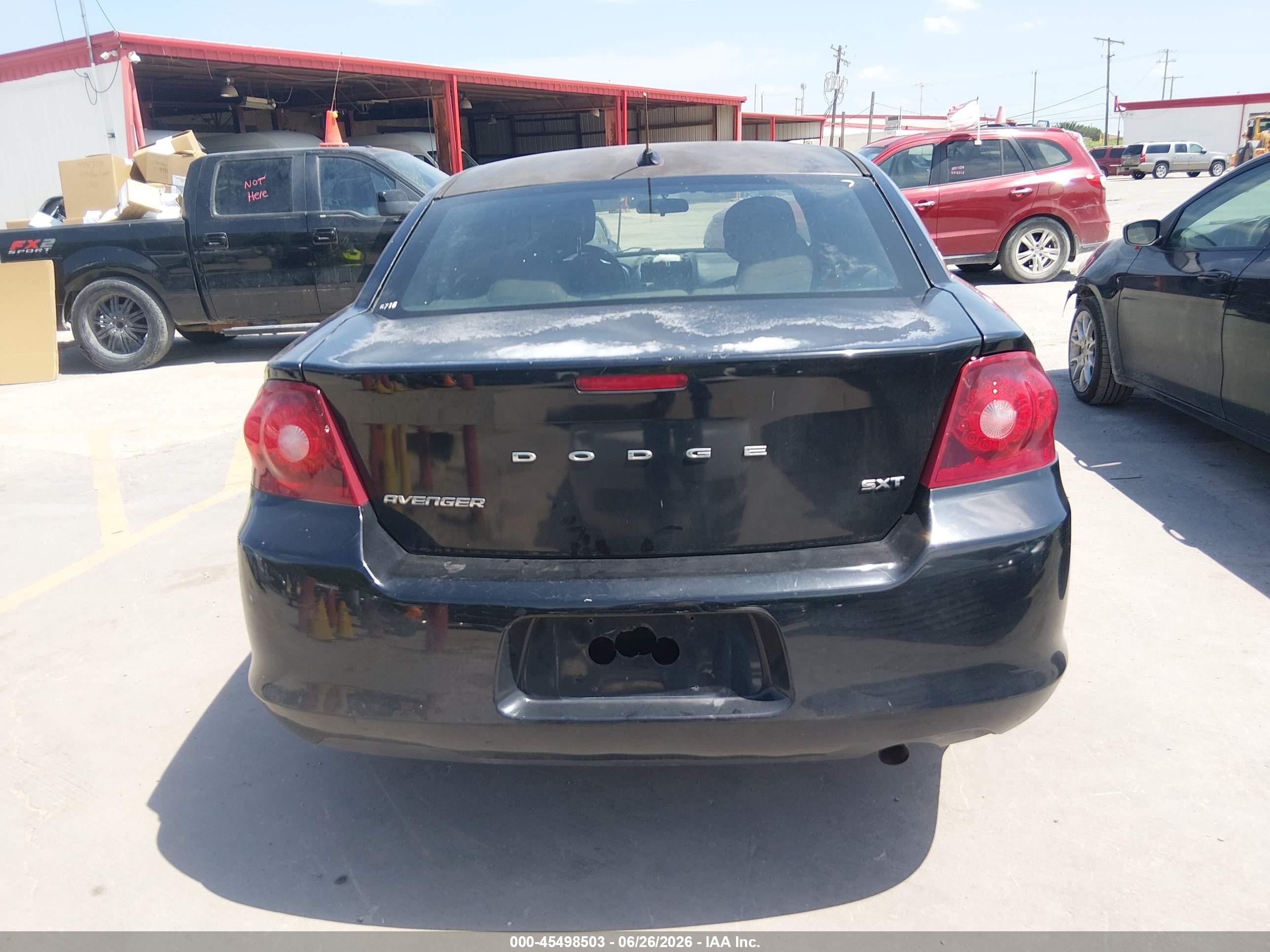 2014 Dodge Avenger Sxt Черный vin: 1C3CDZCB1EN117796