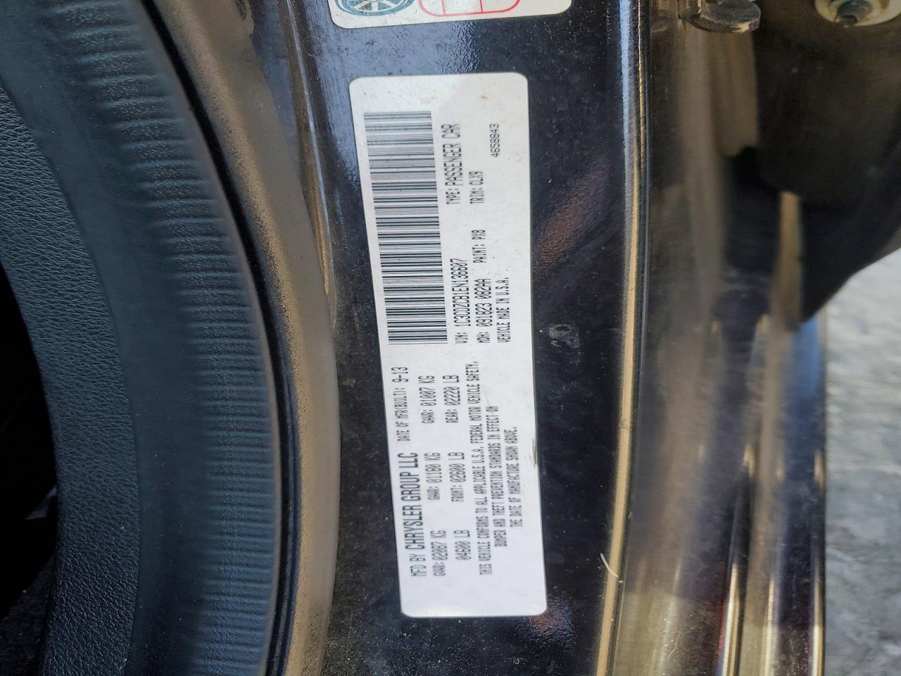 2014 Dodge Avenger Sxt Черный vin: 1C3CDZCB1EN136607