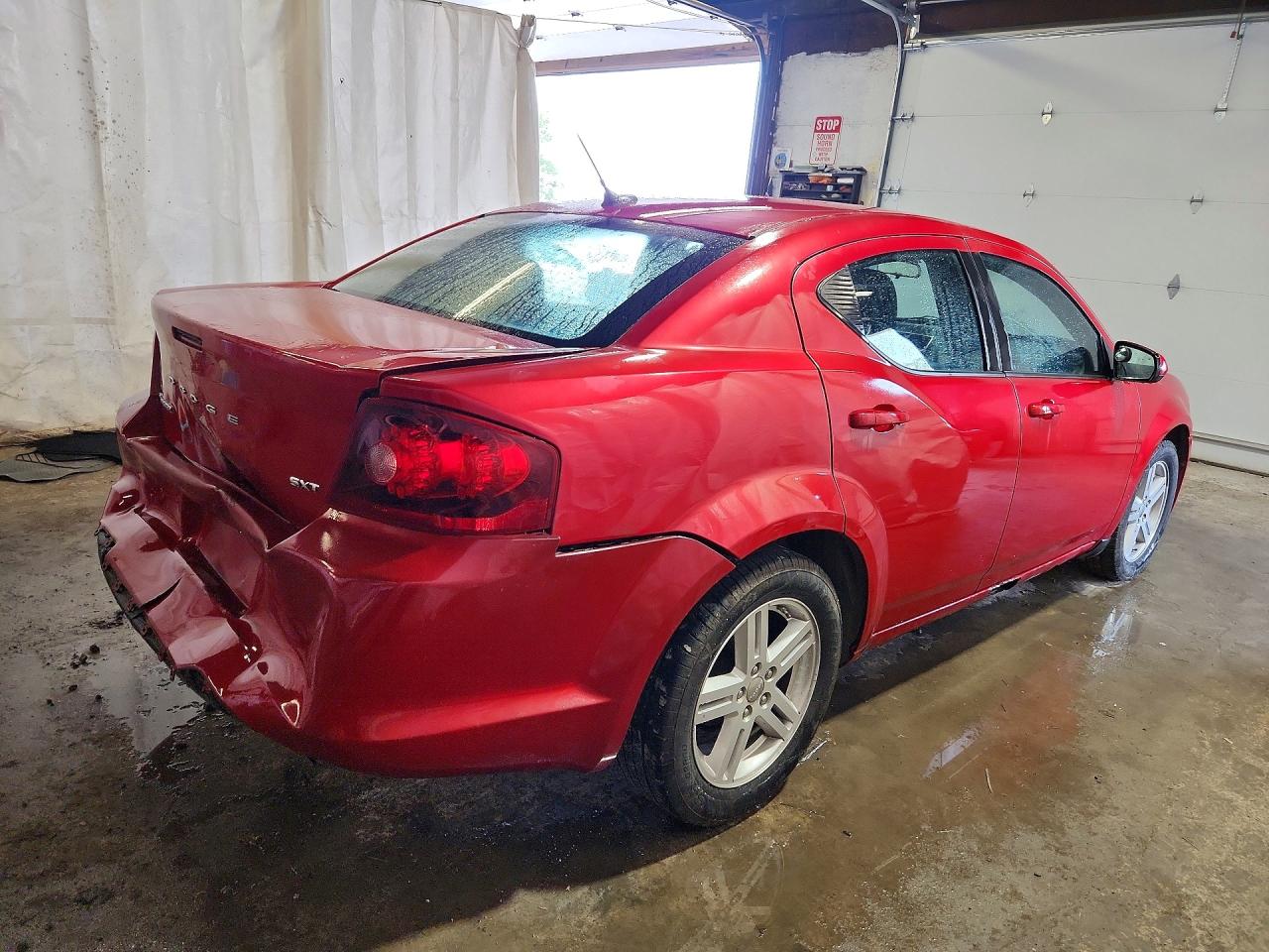 2012 Dodge Avenger Sxt Red vin: 1C3CDZCB2CN194657
