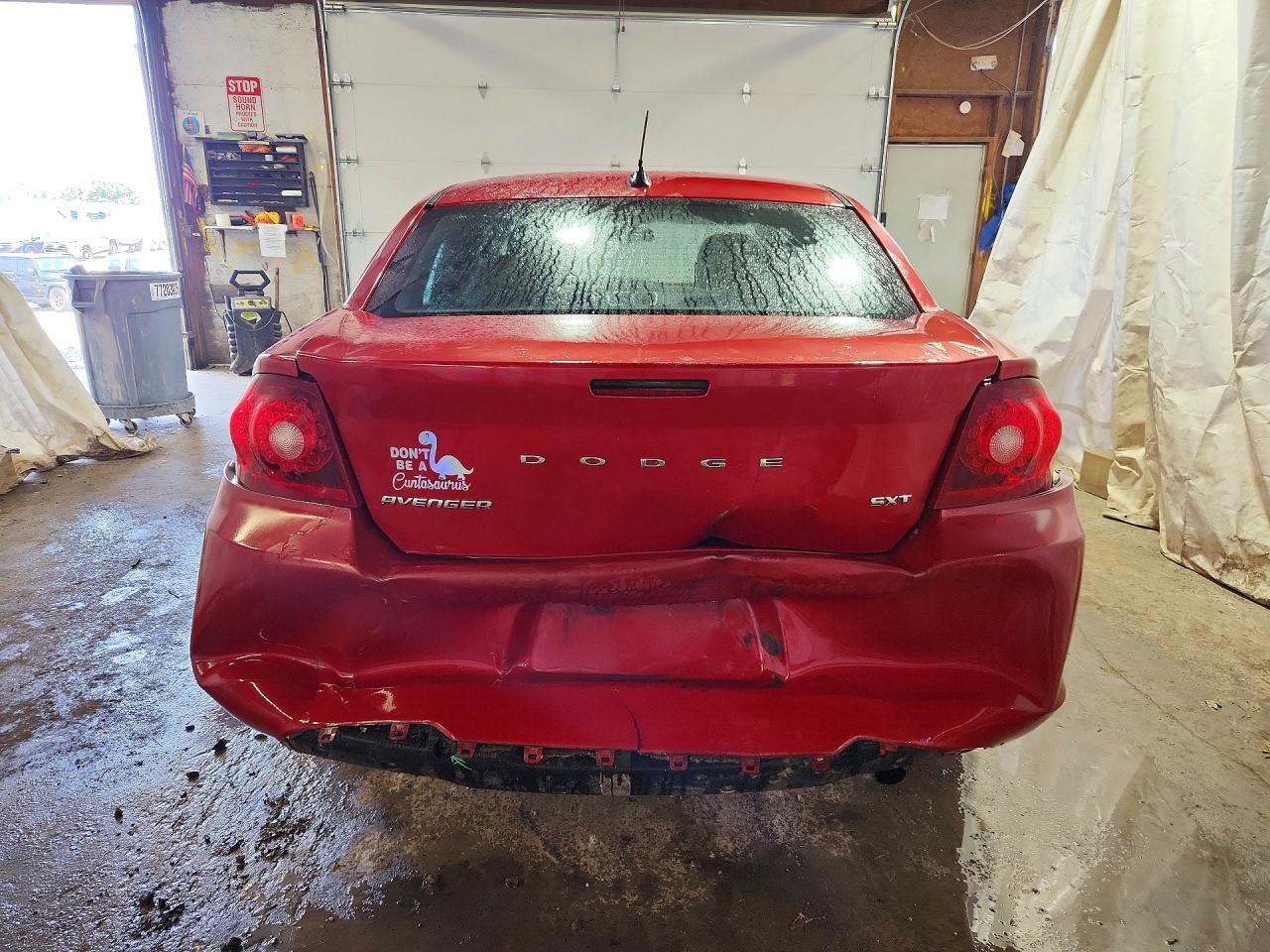 2012 Dodge Avenger Sxt Red vin: 1C3CDZCB2CN194657