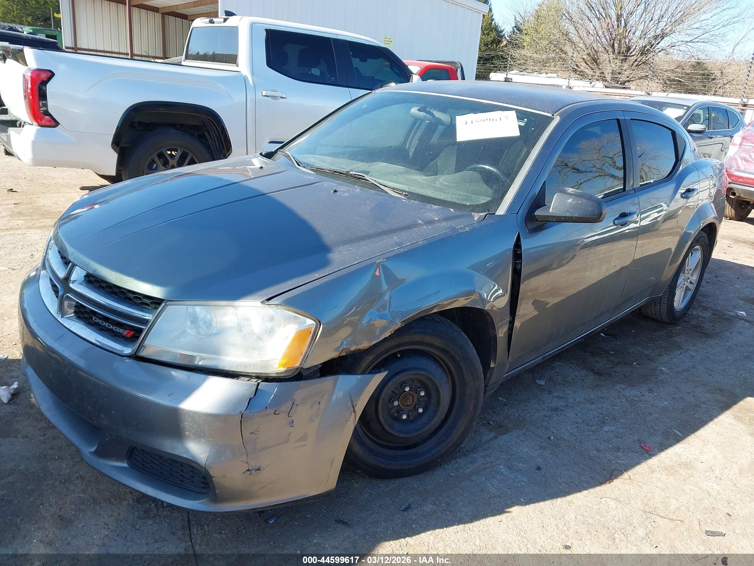 2012 Dodge Avenger Sxt Gray vin: 1C3CDZCB2CN221159