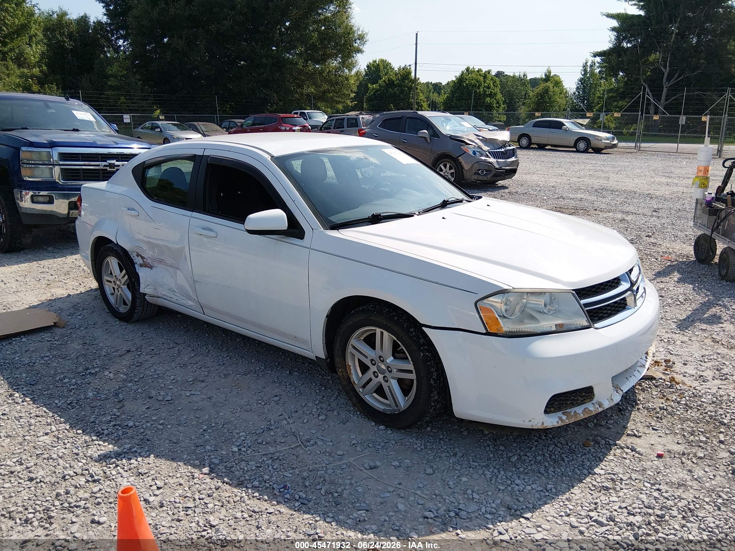 2012 Dodge Avenger Sxt Белый vin: 1C3CDZCB2CN290238