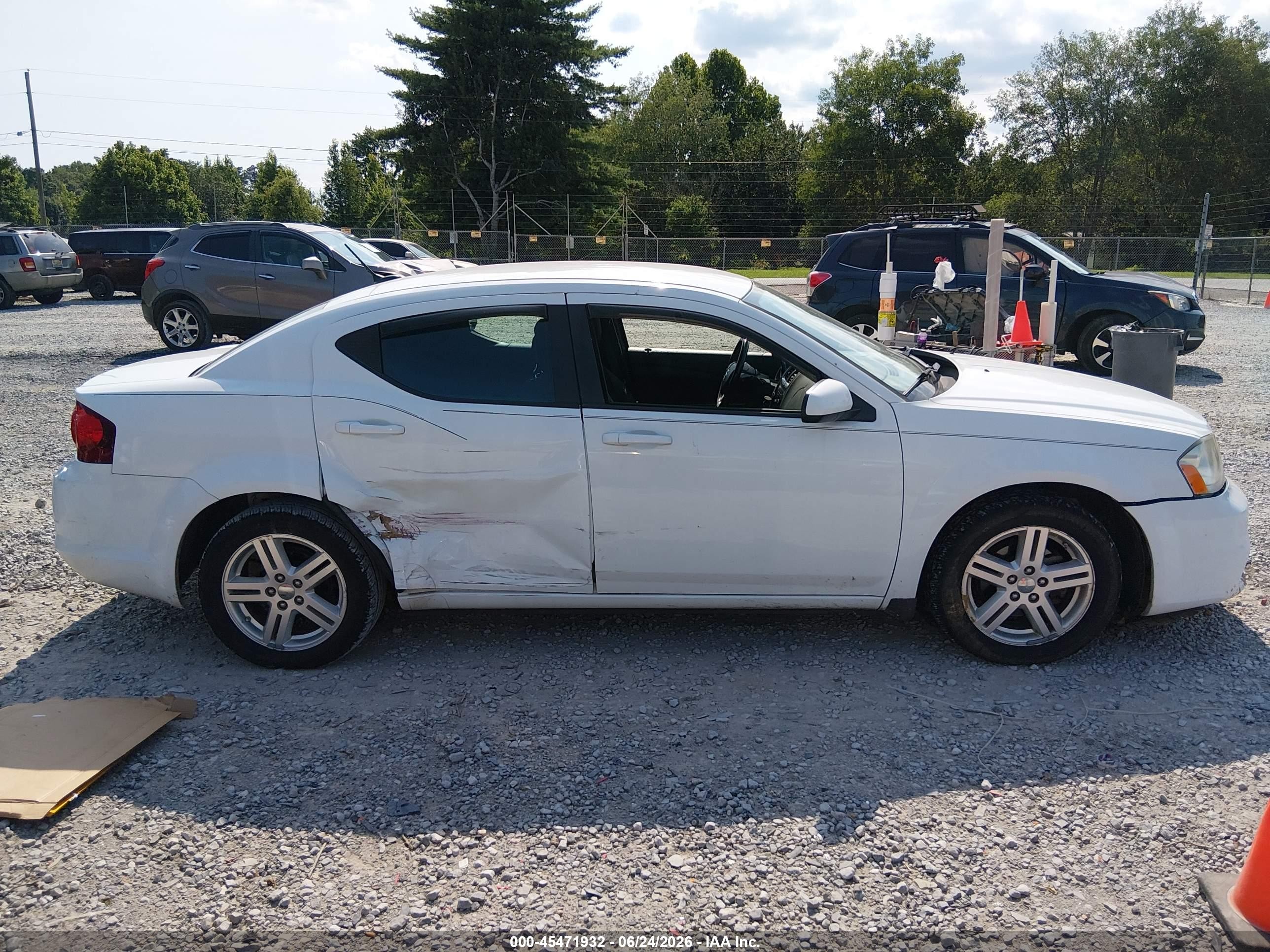 2012 Dodge Avenger Sxt Белый vin: 1C3CDZCB2CN290238