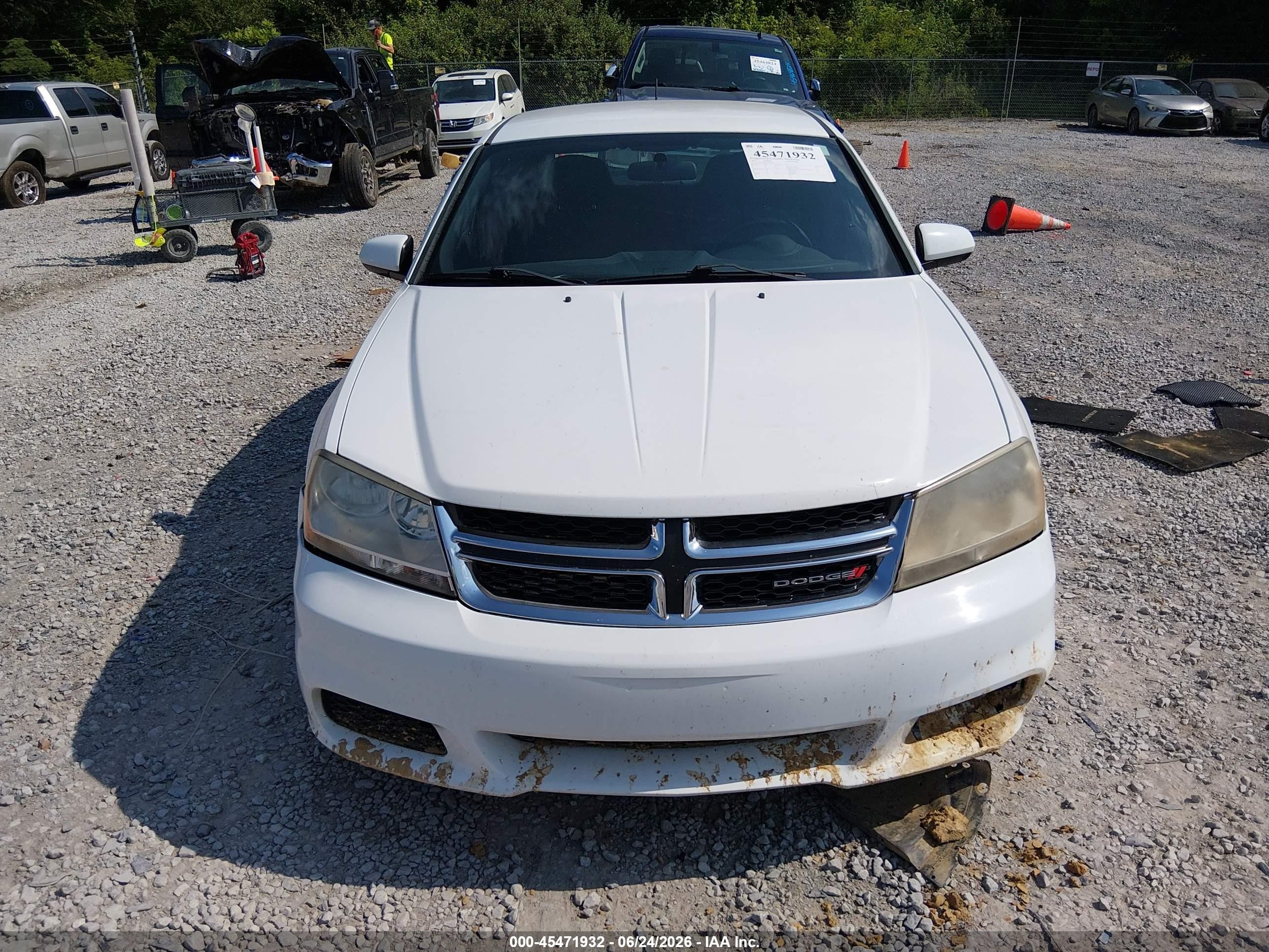 2012 Dodge Avenger Sxt Белый vin: 1C3CDZCB2CN290238