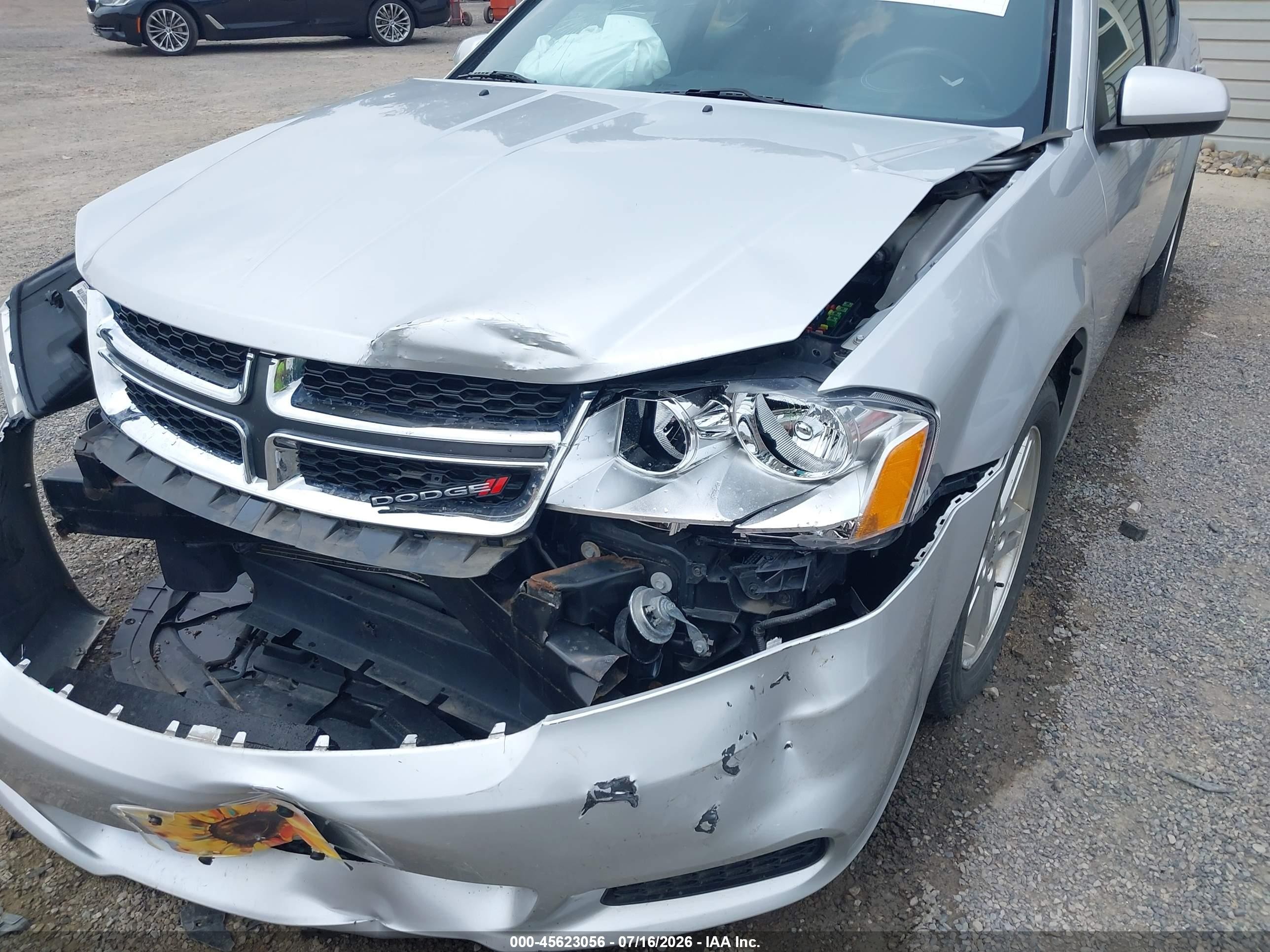 2012 Dodge Avenger Sxt Серебряный vin: 1C3CDZCB2CN290269