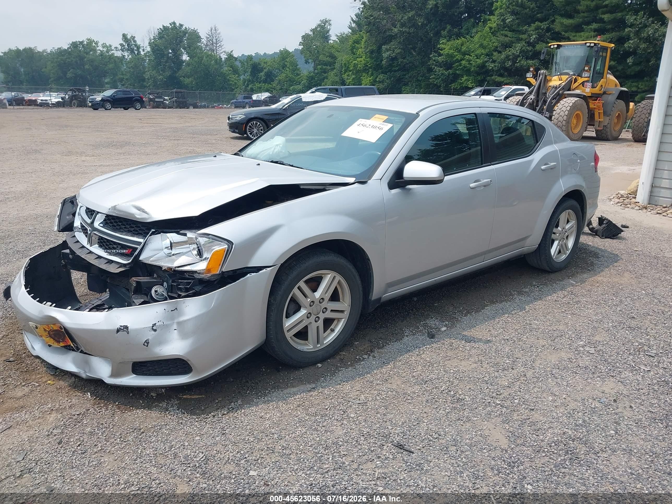 2012 Dodge Avenger Sxt Серебряный vin: 1C3CDZCB2CN290269
