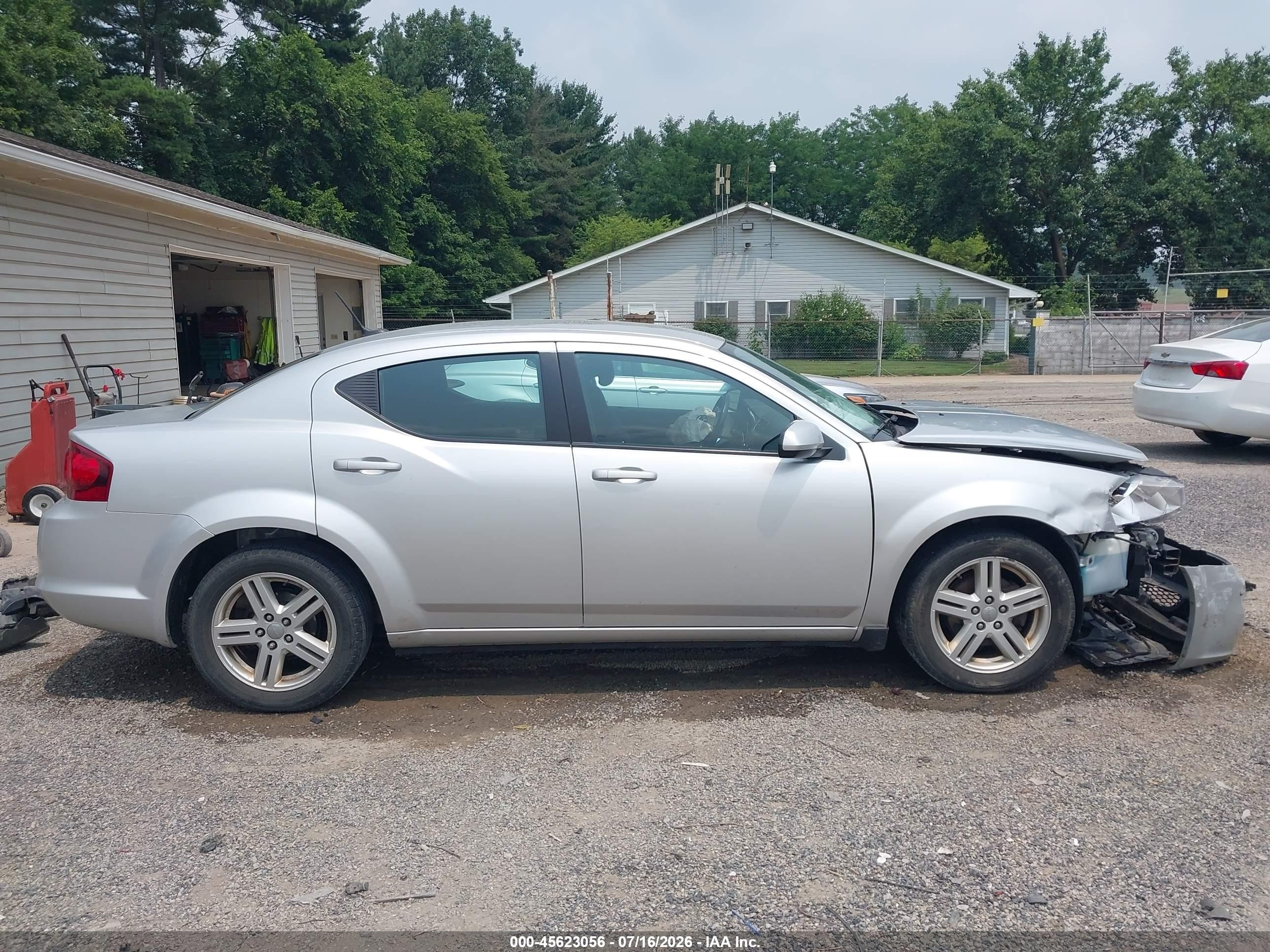 2012 Dodge Avenger Sxt Серебряный vin: 1C3CDZCB2CN290269