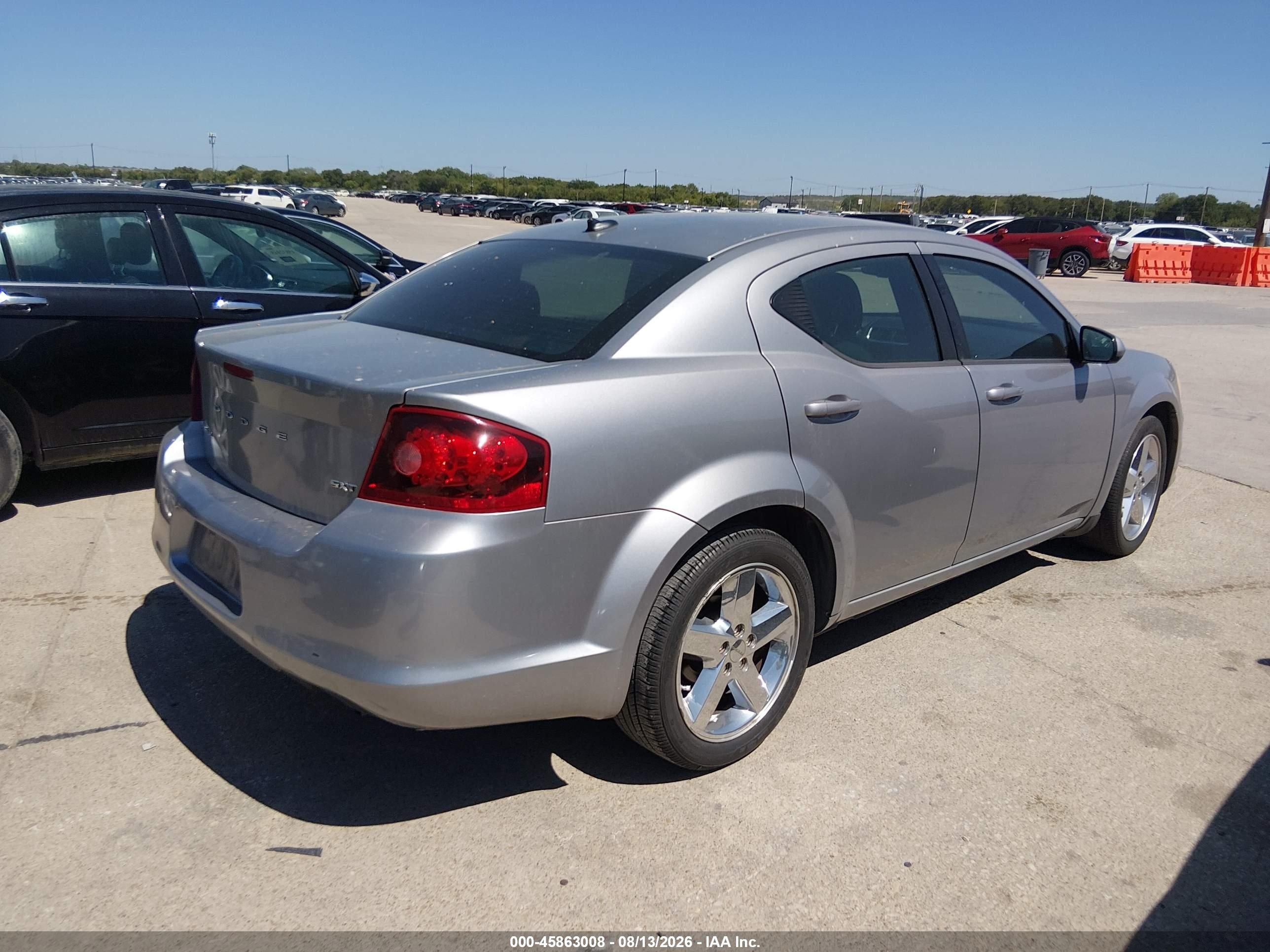 2013 Dodge Avenger Sxt Silver vin: 1C3CDZCB2DN510723