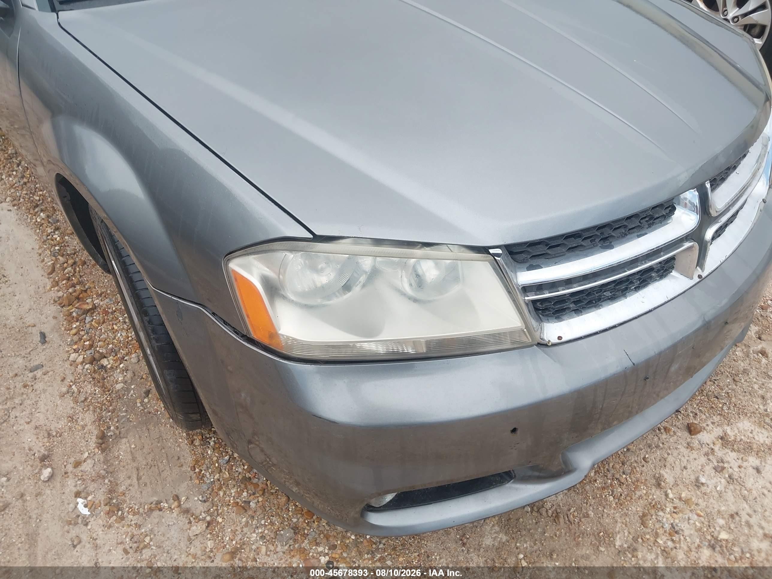 2013 Dodge Avenger Sxt Серый vin: 1C3CDZCB2DN556701