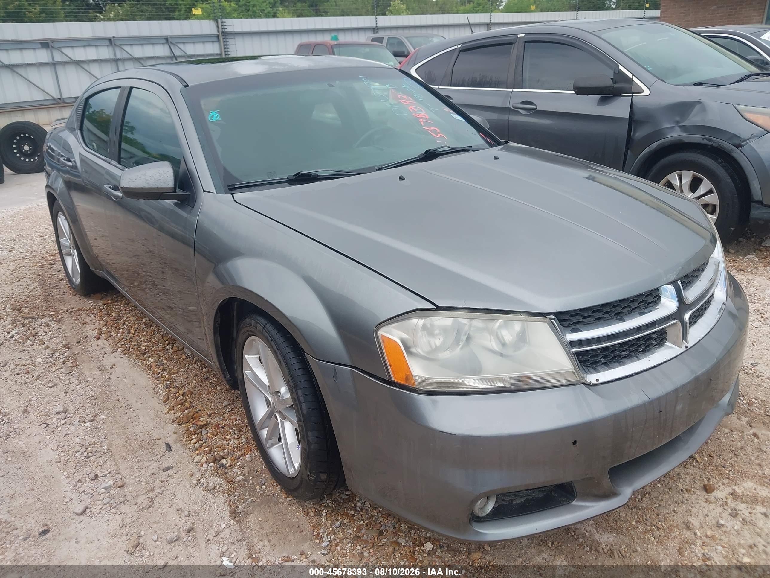 2013 Dodge Avenger Sxt Серый vin: 1C3CDZCB2DN556701