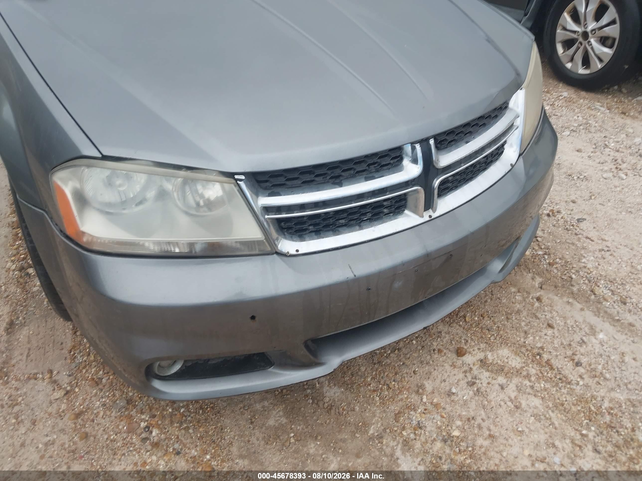 2013 Dodge Avenger Sxt Серый vin: 1C3CDZCB2DN556701