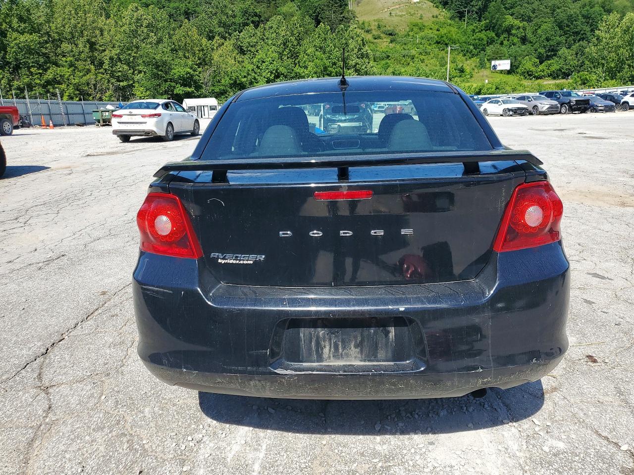 2013 Dodge Avenger Sxt Black vin: 1C3CDZCB2DN676255