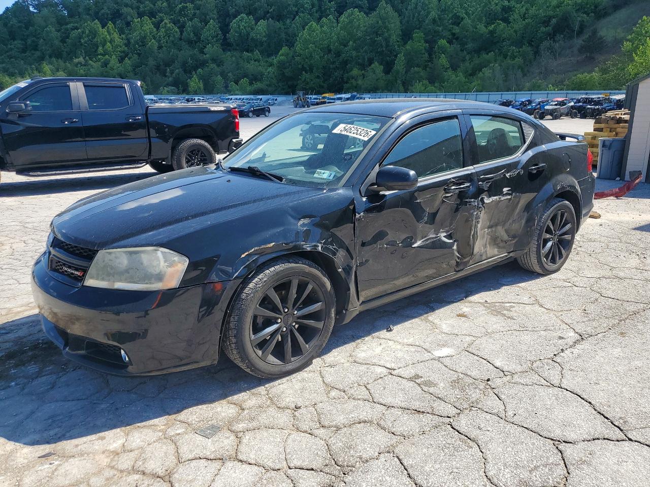 2013 Dodge Avenger Sxt Black vin: 1C3CDZCB2DN676255