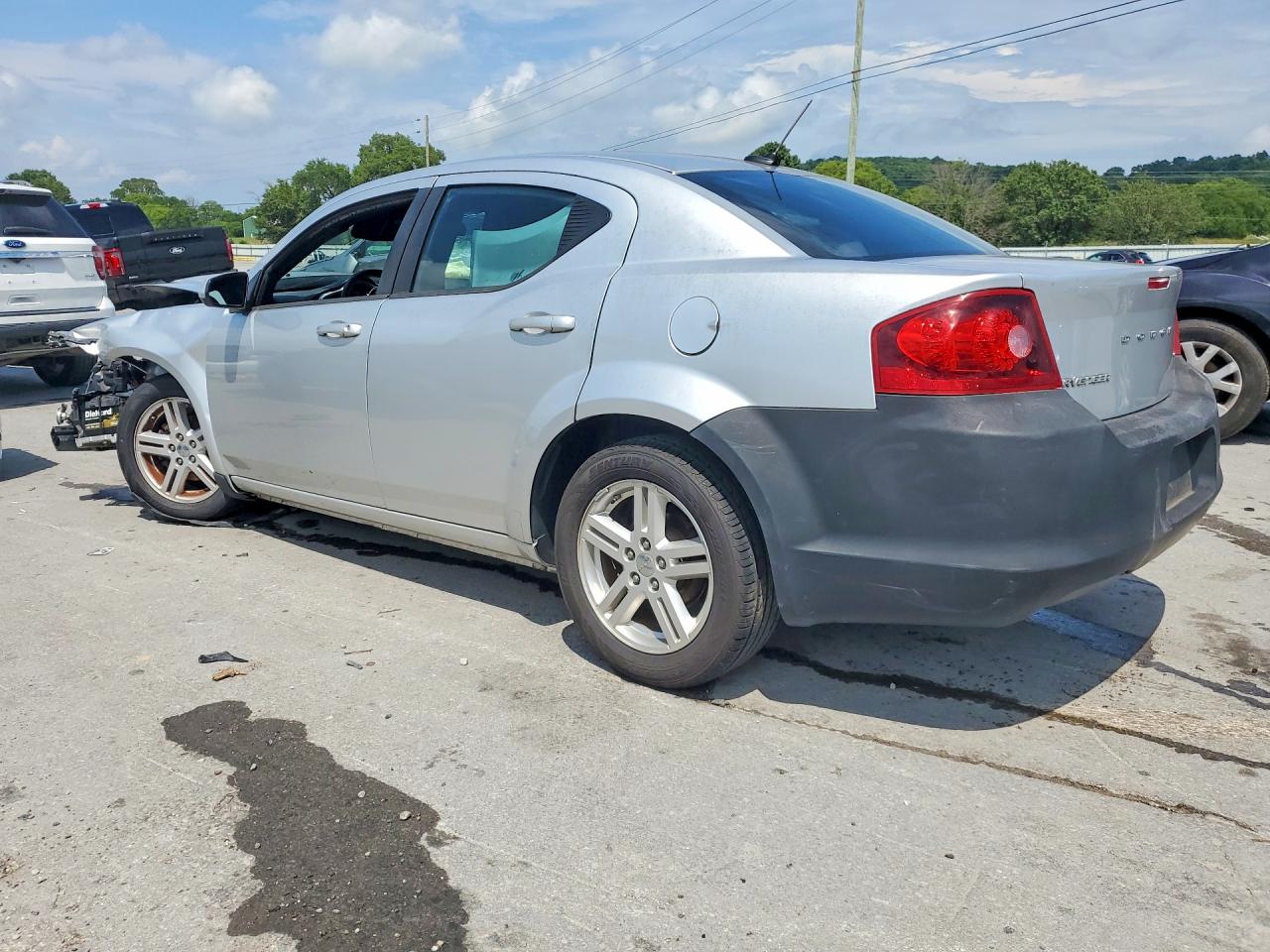 2012 Dodge Avenger Sxt Silver vin: 1C3CDZCB3CN178581