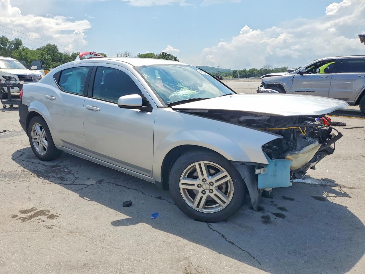 2012 Dodge Avenger Sxt Silver vin: 1C3CDZCB3CN178581