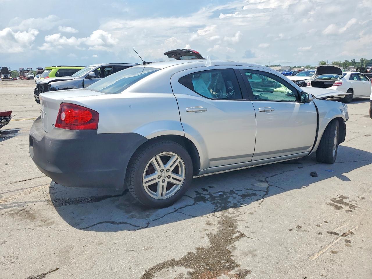 2012 Dodge Avenger Sxt Silver vin: 1C3CDZCB3CN178581
