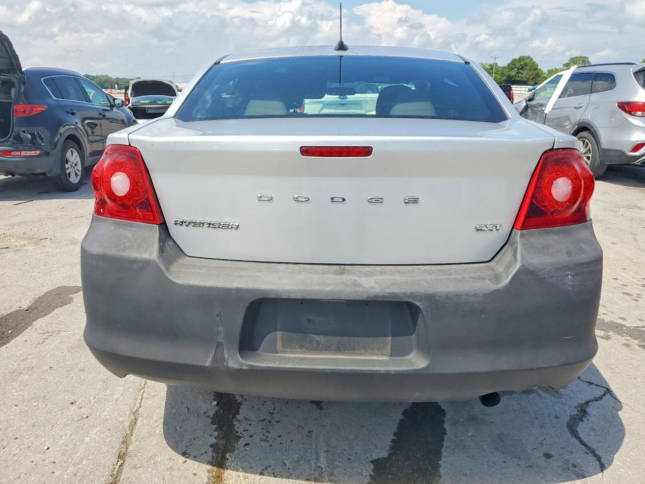 2012 Dodge Avenger Sxt Silver vin: 1C3CDZCB3CN178581