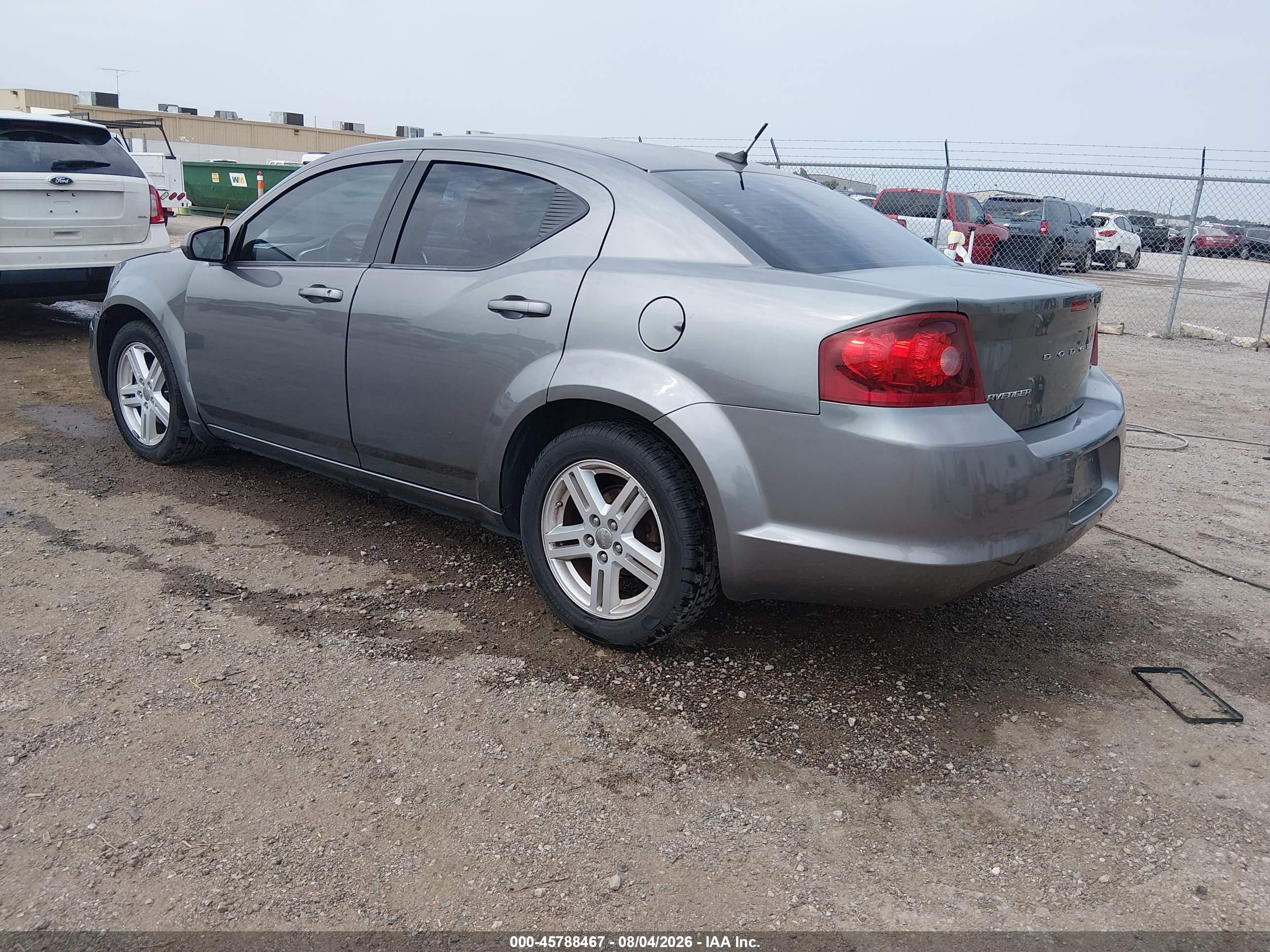 2012 Dodge Avenger Sxt Gray vin: 1C3CDZCB3CN195087