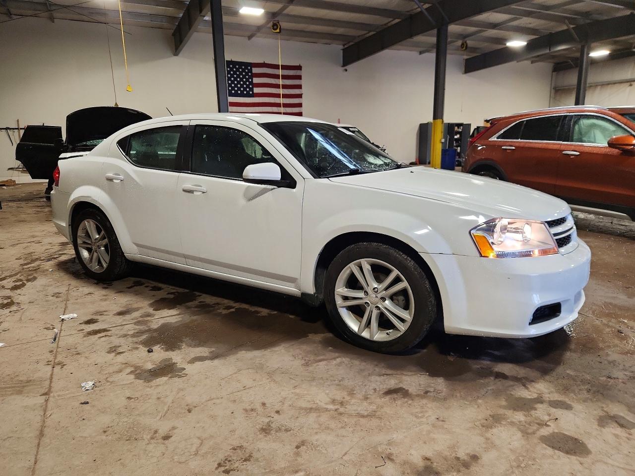2013 Dodge Avenger Sxt White vin: 1C3CDZCB3DN664339