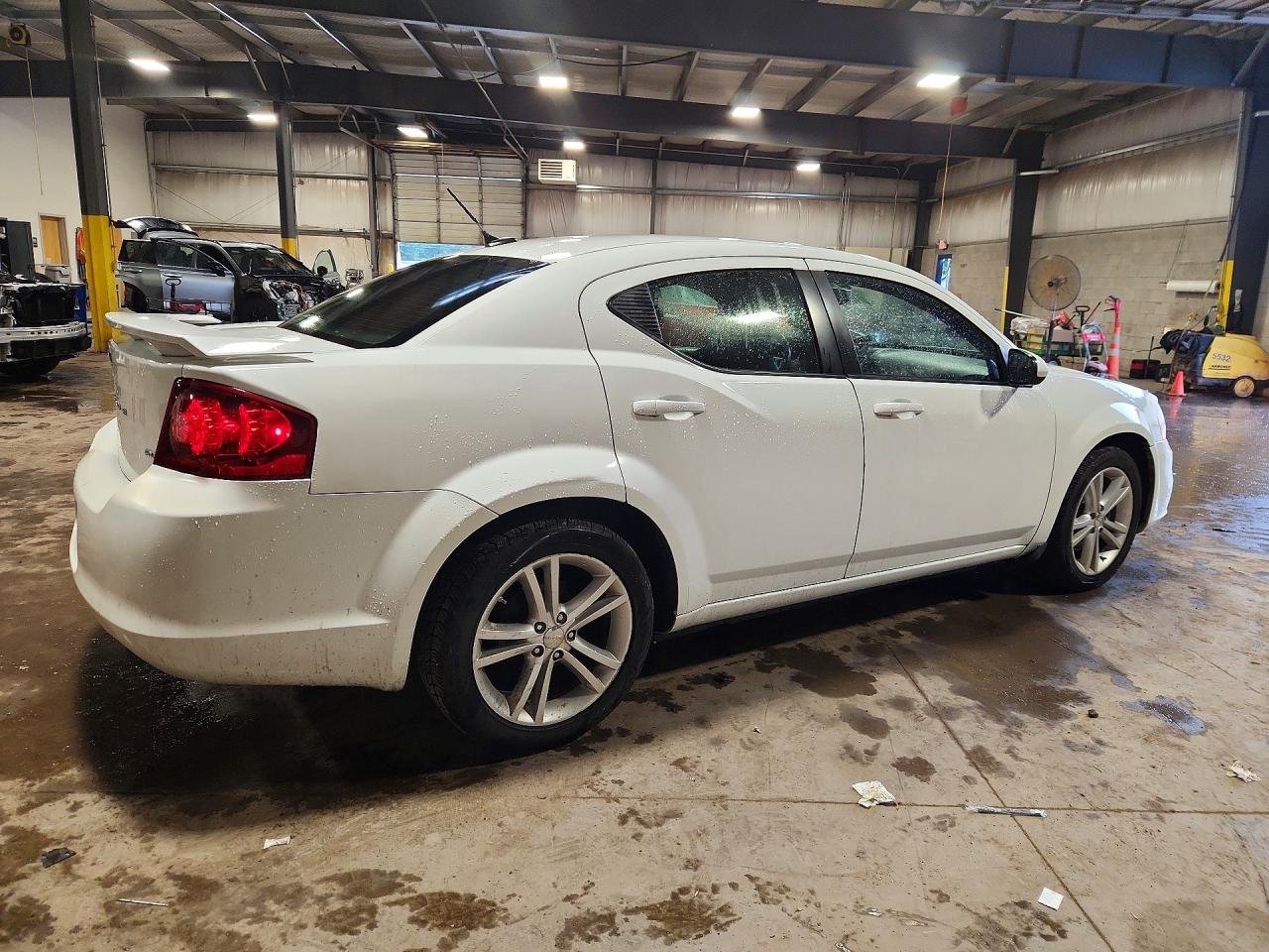 2013 Dodge Avenger Sxt White vin: 1C3CDZCB3DN664339