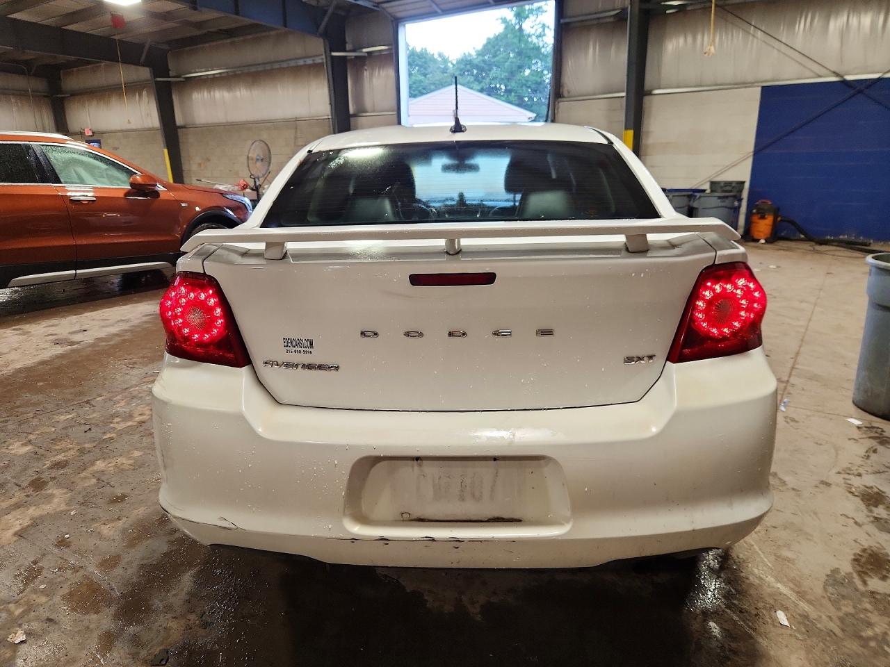 2013 Dodge Avenger Sxt White vin: 1C3CDZCB3DN664339