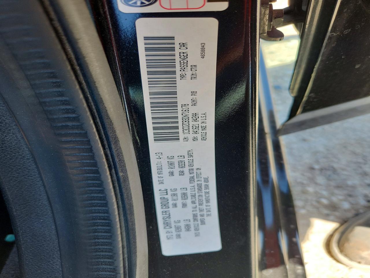 2013 Dodge Avenger Sxt Black vin: 1C3CDZCB3DN716178