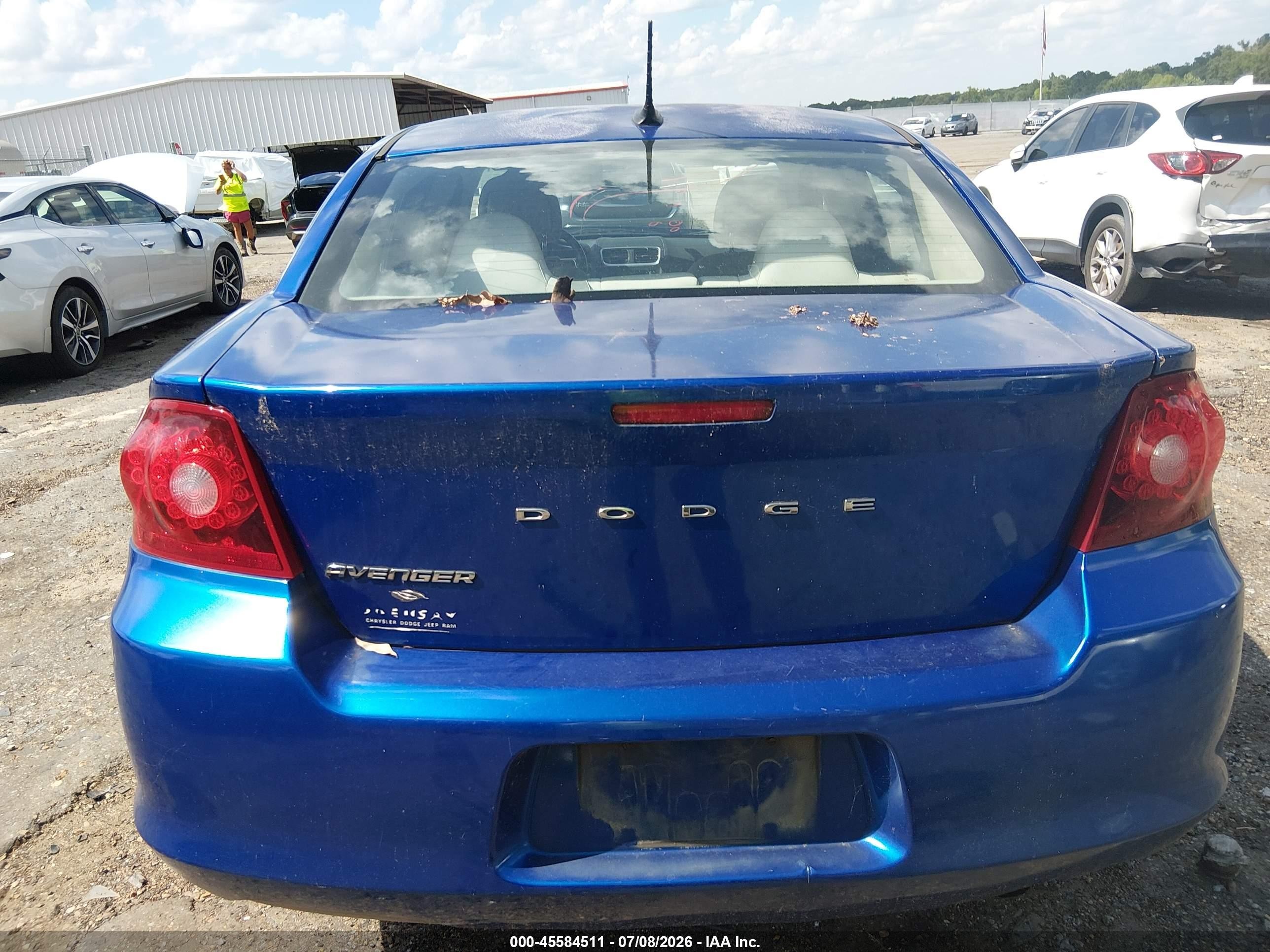 2012 Dodge Avenger Sxt Blue vin: 1C3CDZCB4CN148666