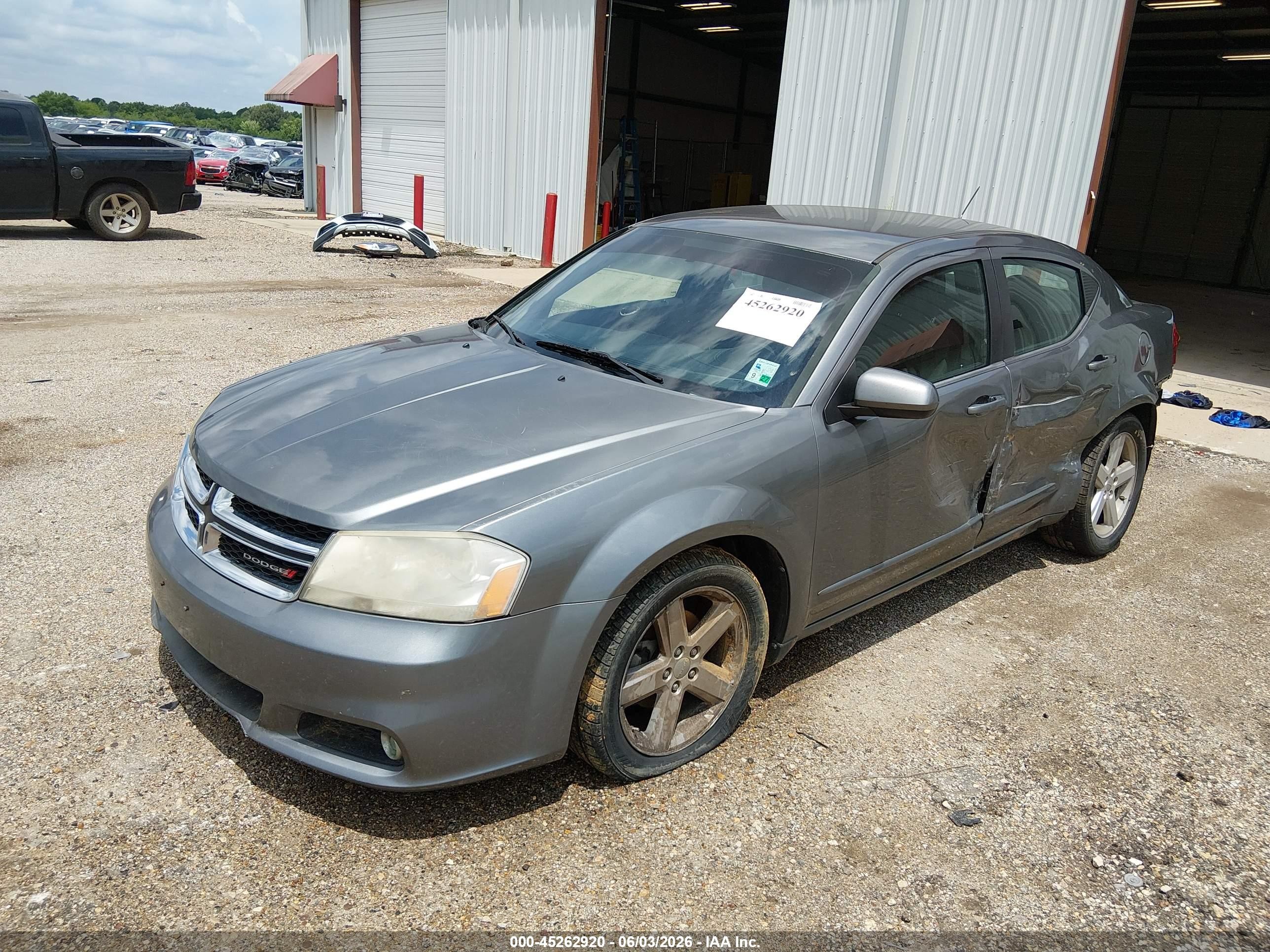 2013 Dodge Avenger Sxt Серый vin: 1C3CDZCB4DN612783