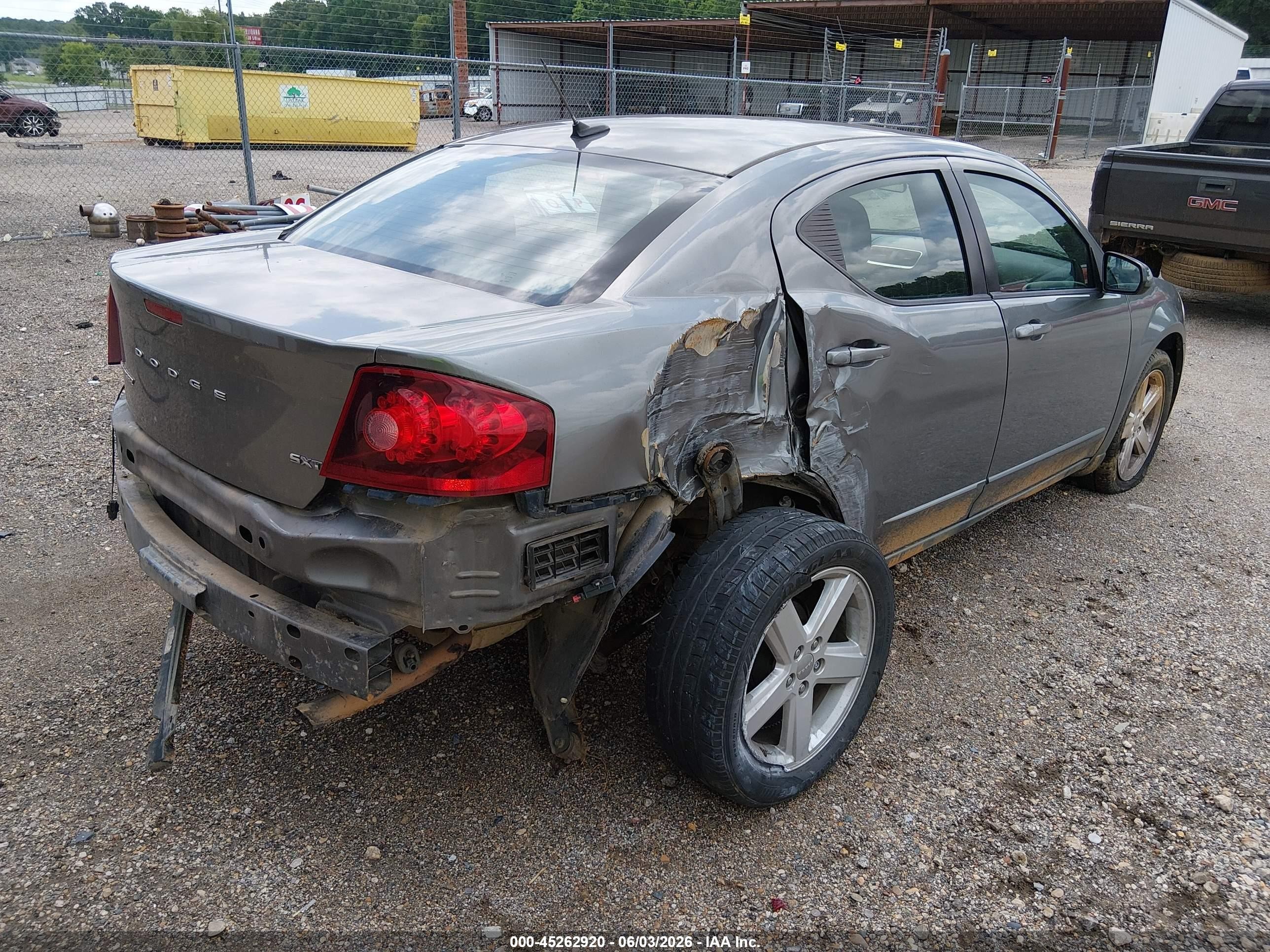 2013 Dodge Avenger Sxt Серый vin: 1C3CDZCB4DN612783
